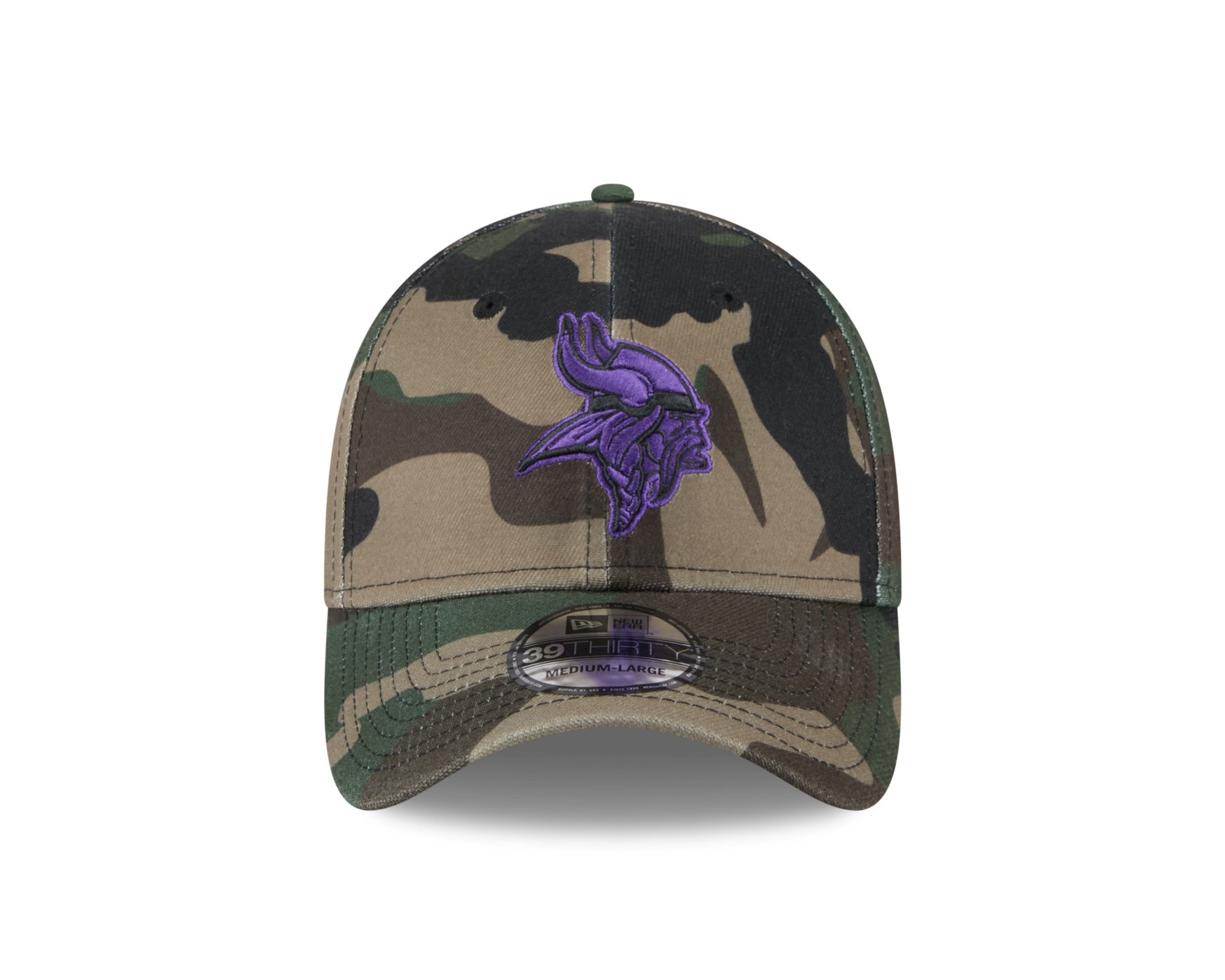 Bone New Era 39THIRTY Minnesota Vikings NFL Salute Service 2025 Militar Militar 2