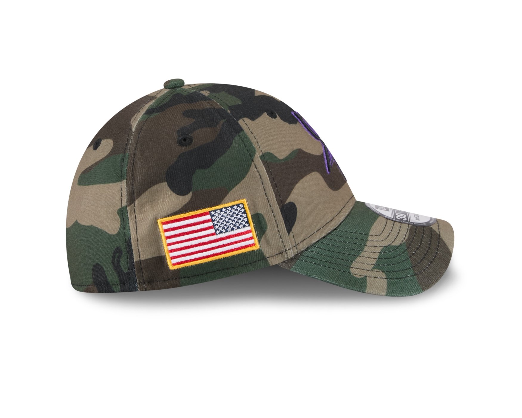 Bone New Era 39THIRTY Minnesota Vikings NFL Salute Service 2025 Militar Militar 5