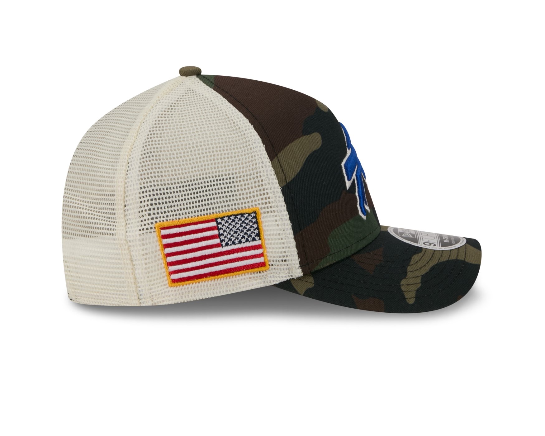 Bone New Era 9FORTY M-CROWN A-FRAME Buffalo Bills NFL Salute Service 2025 Militar Militar 6