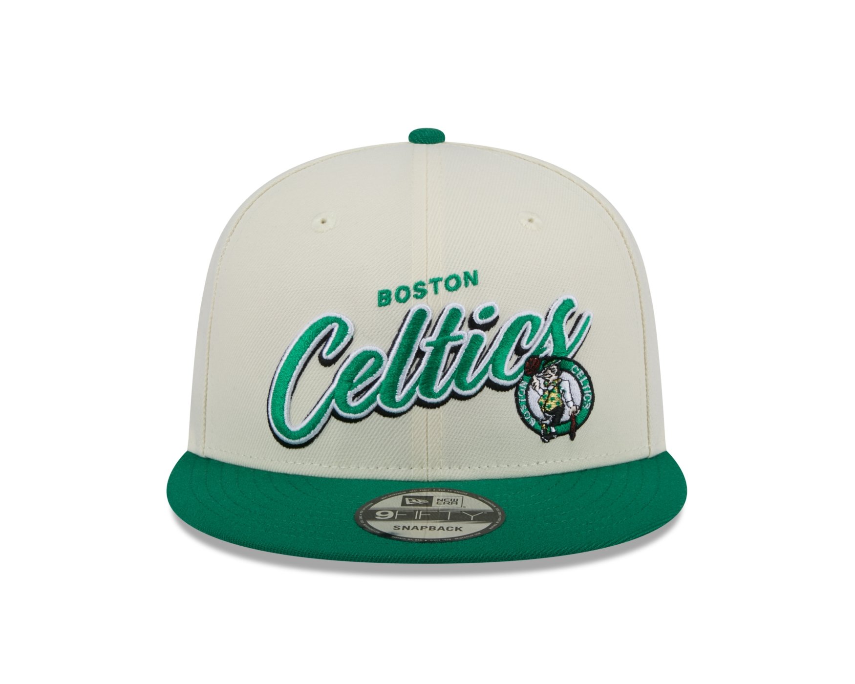 Bone New Era 9FIFITY SNAPBACK Boston Celtics NBA Off White Off White/Verde 2