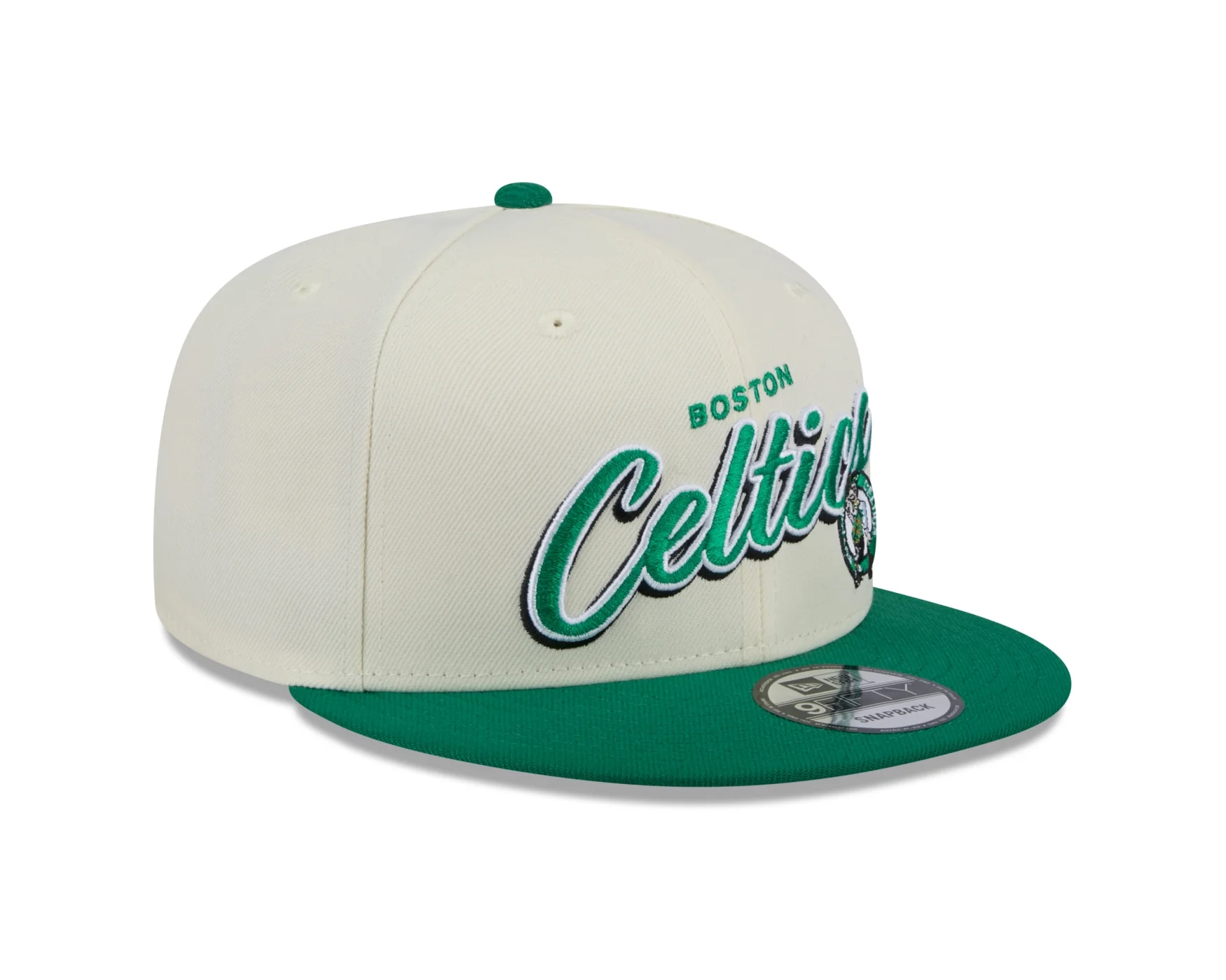 Bone New Era 9FIFITY SNAPBACK Boston Celtics NBA Off White Off White/Verde 4