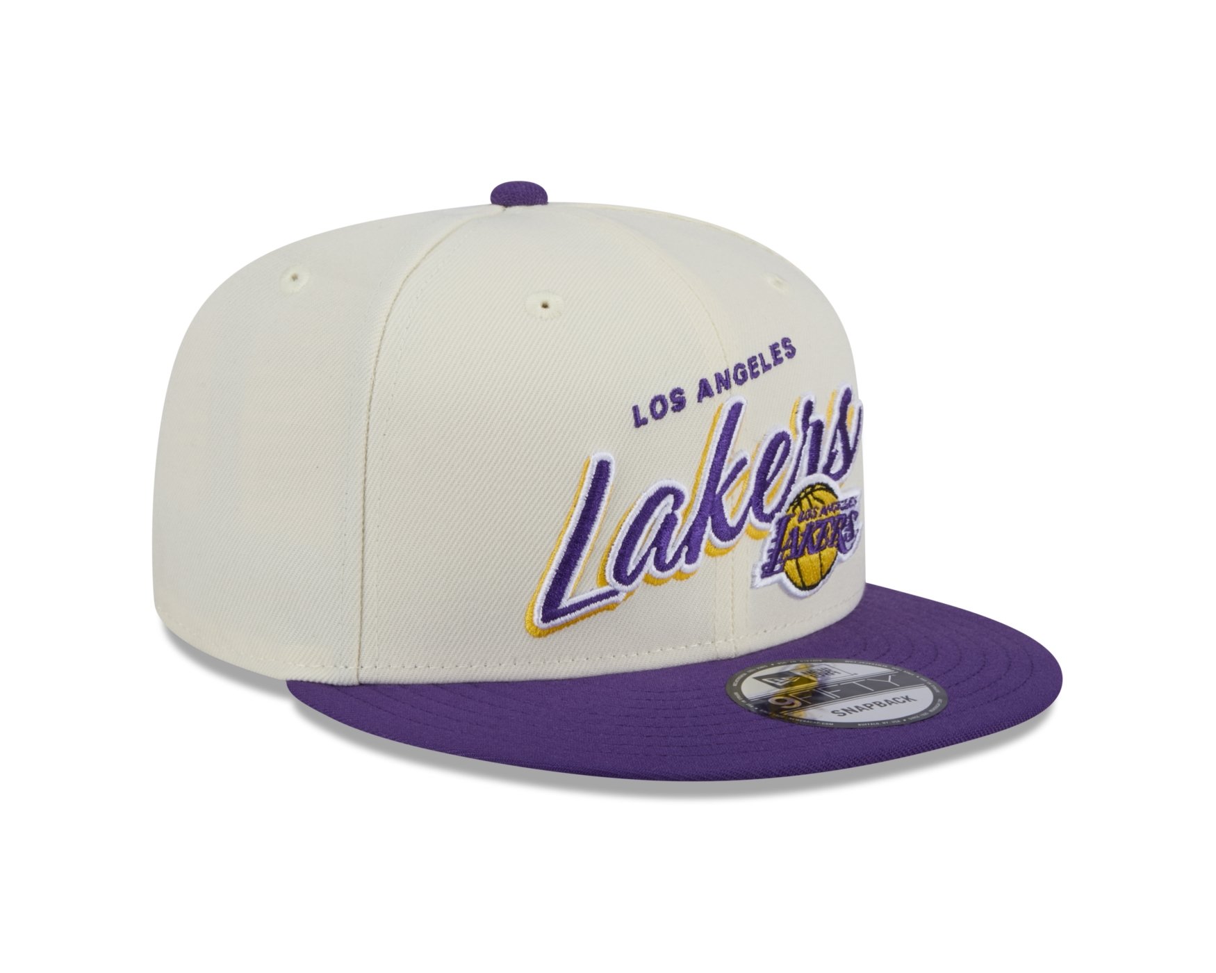 Bone New Era 9FIFITY SNAPBACK Los Angeles Lakers NBA Off White Off White/Roxo 4
