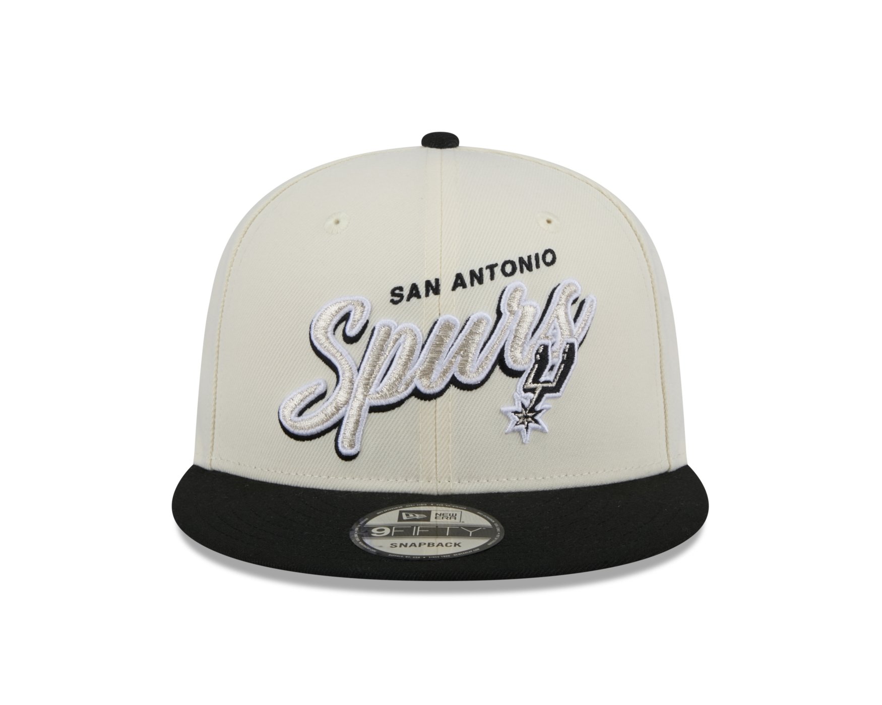 Bone New Era 9FIFITY SNAPBACK San Antonio Spurs NBA Off White Off White/Preto 2