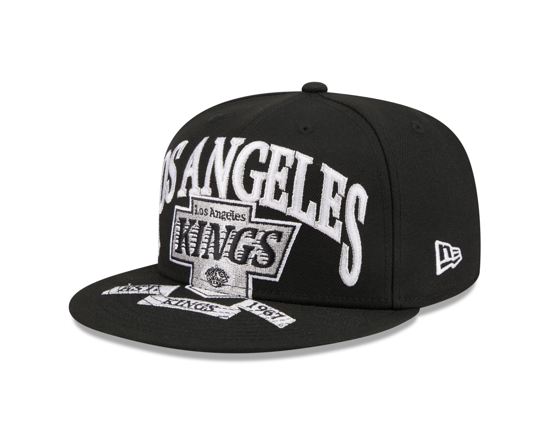 Bone New Era 59FIFTY Los Angeles Kings NHL Preto