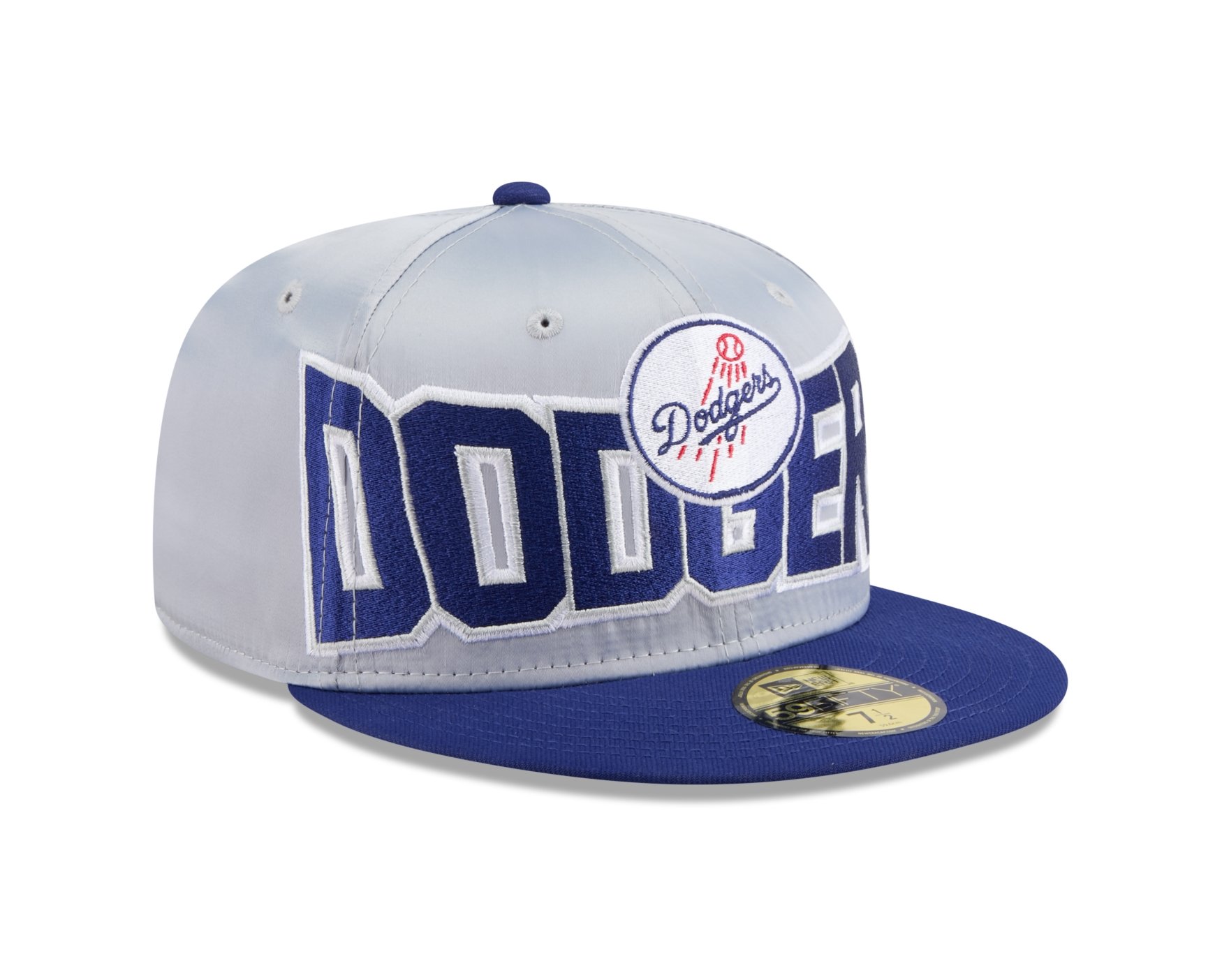 Bone New Era 59FIFTY Los Angeles Dodgers MLB Cinza Cinza/Azul 2