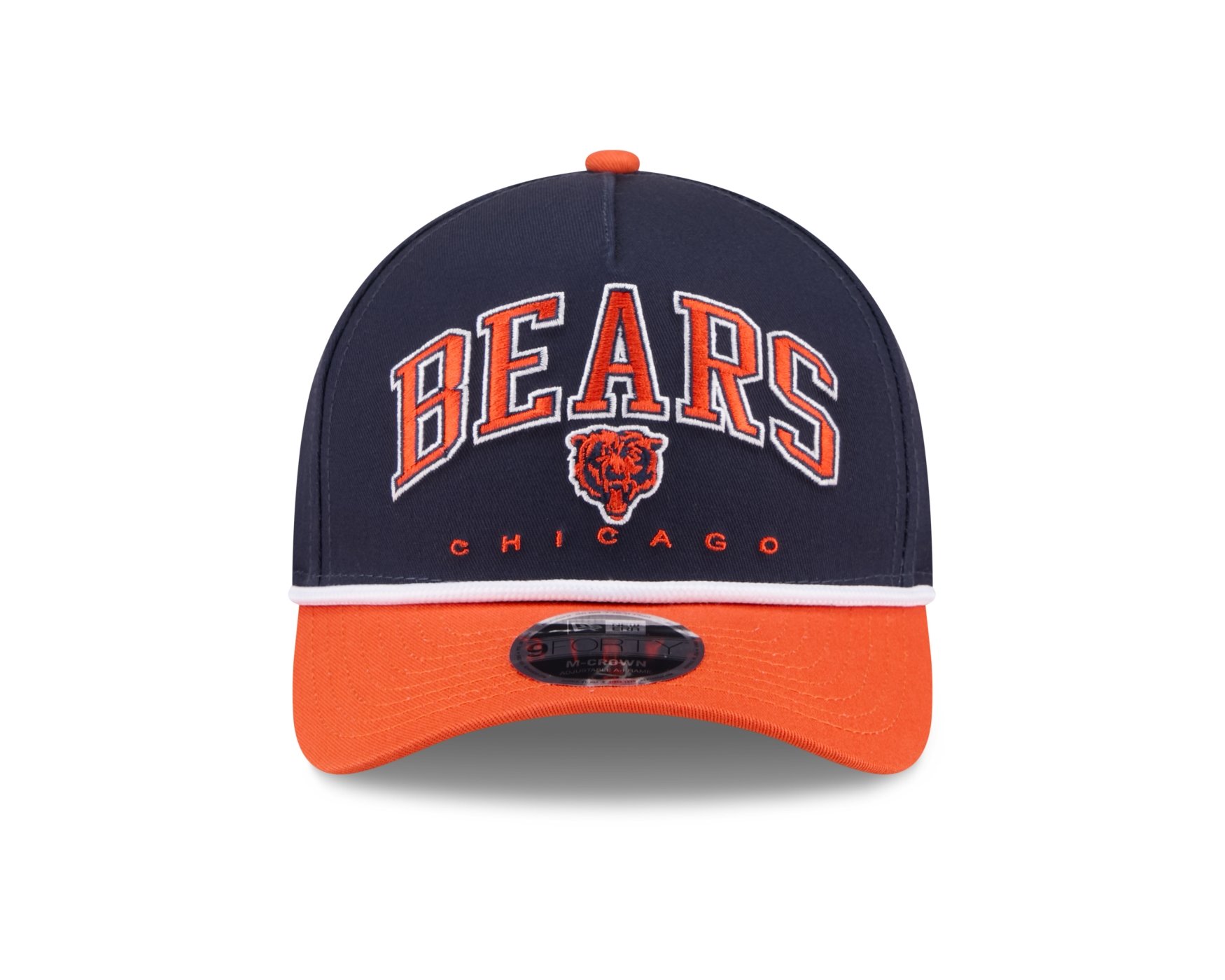 Bone New Era 9FORTY M-CROWN A-FRAME Chicago Bears NFL Marinho Marinho/Laranja 2