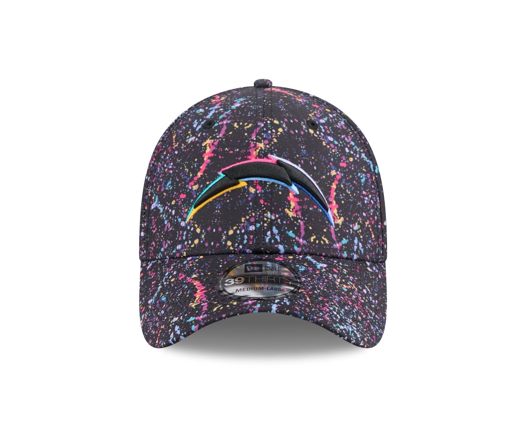 Bone New Era  39THIRTY Los Angeles Chargers NFL Preto Preto 2