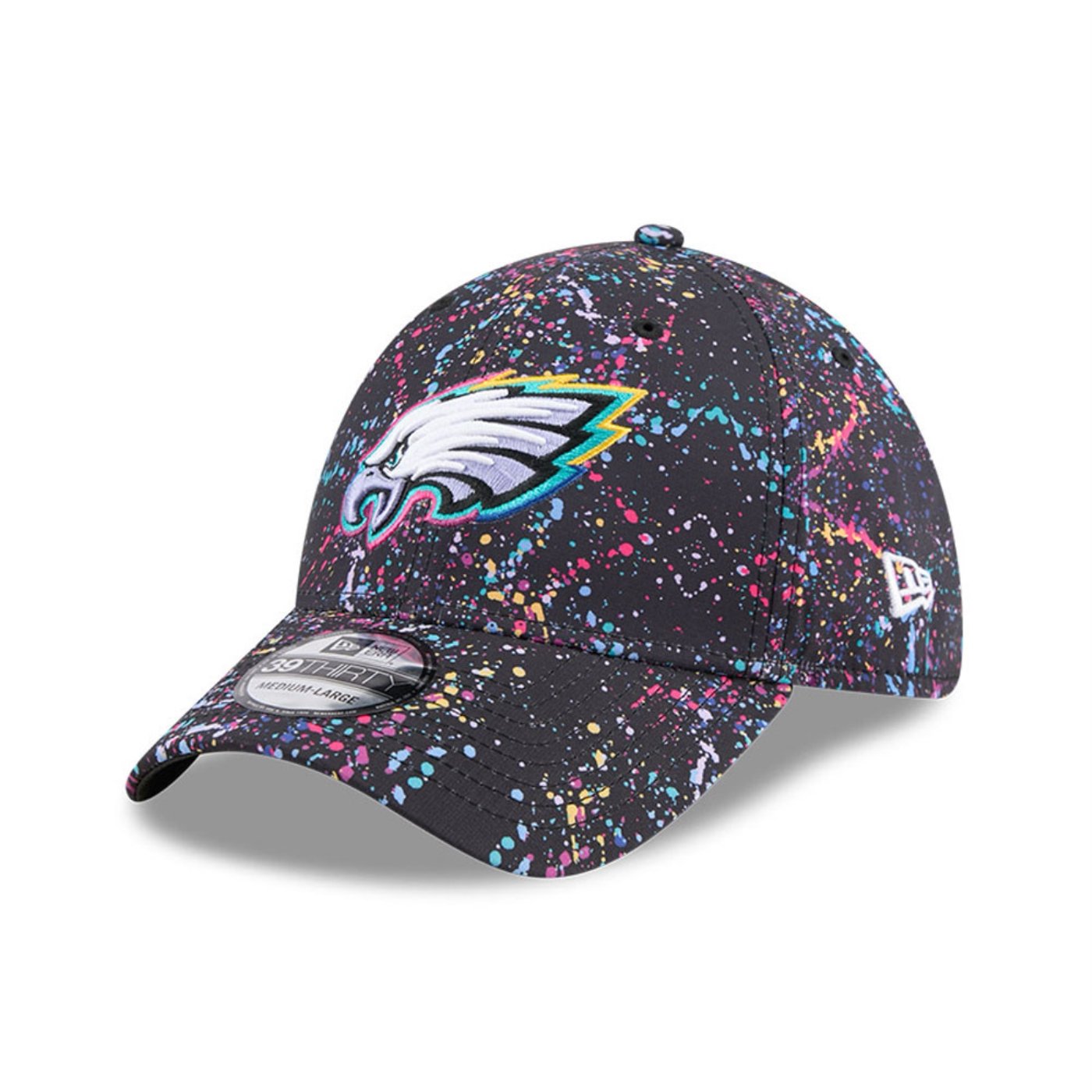 Bone New Era  39THIRTY Philadelphia Eagles NFL Preto