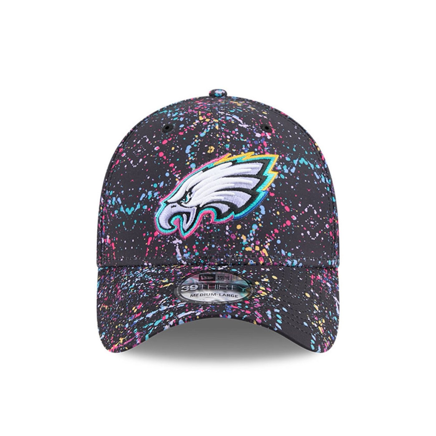 Bone New Era  39THIRTY Philadelphia Eagles NFL Preto Preto 2