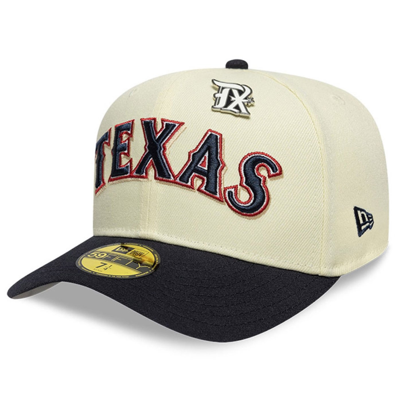 Bone New Era 59FIFTY Texas Rangers MLB Off White Off White 1
