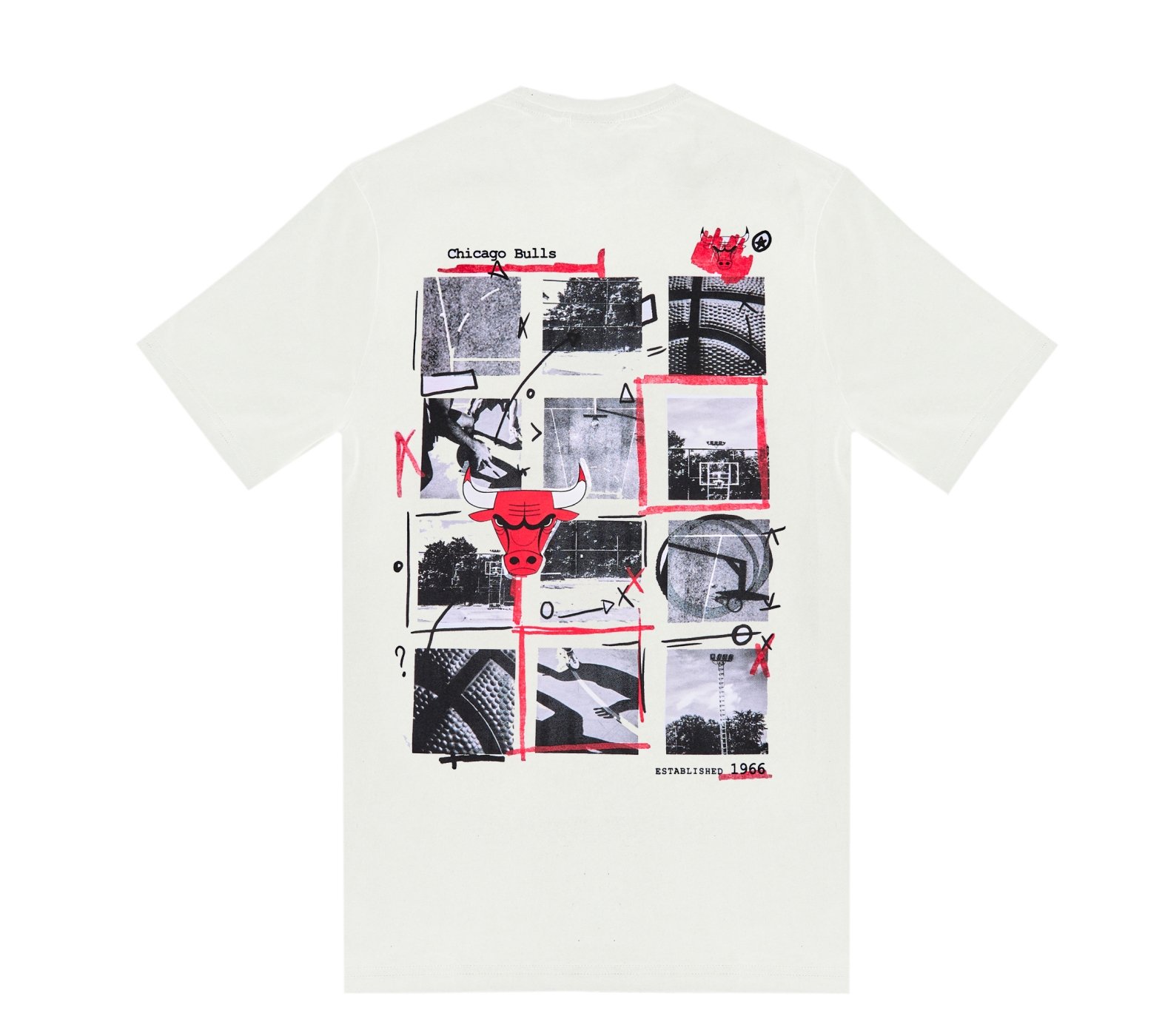 Camiseta New Era Regular Chicago Bulls NBA Branco