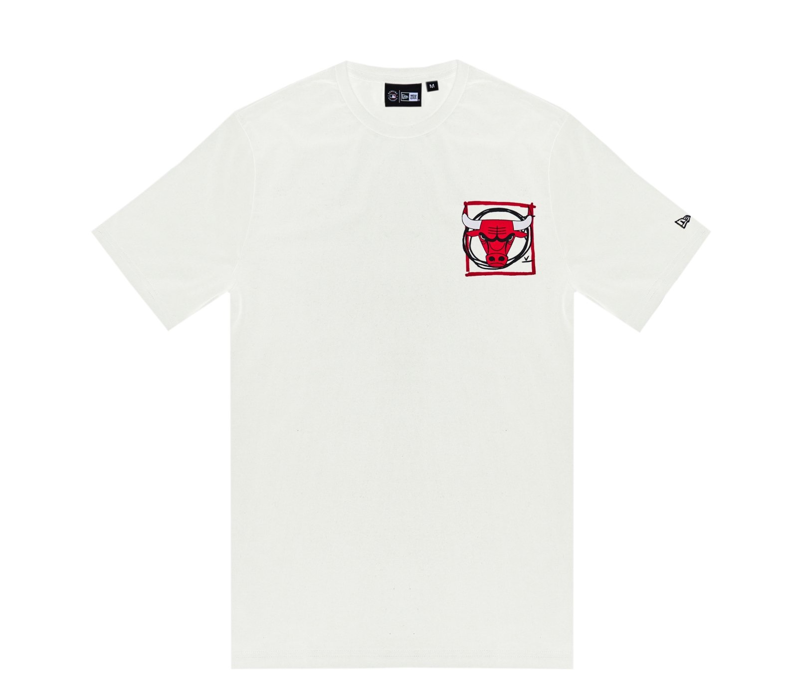 Camiseta New Era Regular Chicago Bulls NBA Branco Branco 2