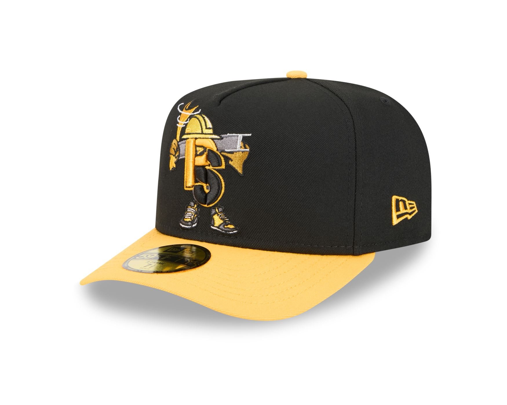 Bone New Era 59FIFTY Pittsburgh Steelers NFL Preto