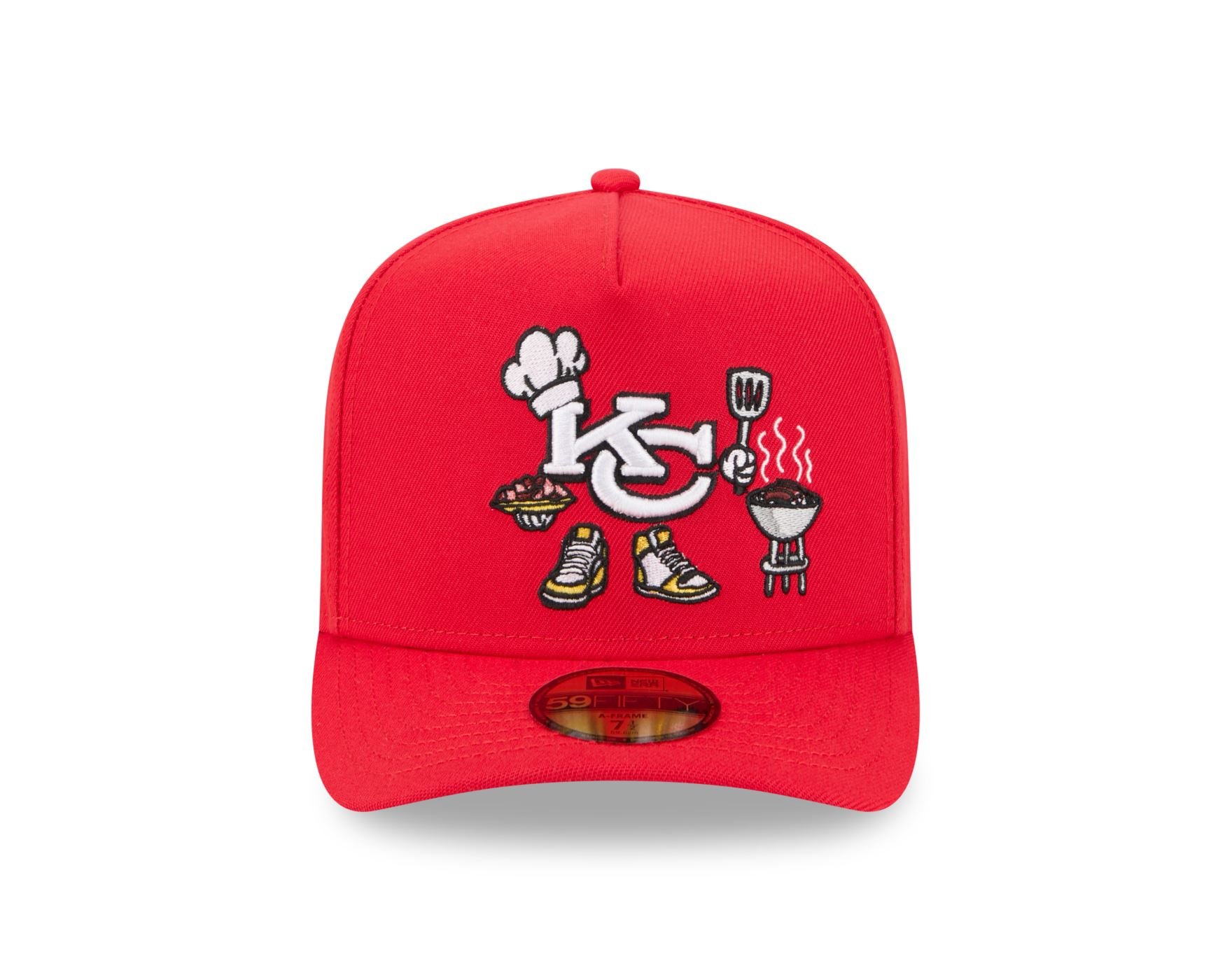 Bone New Era 59FIFTY Kansas City Chiefs NFL Vermelho Vermelho 2