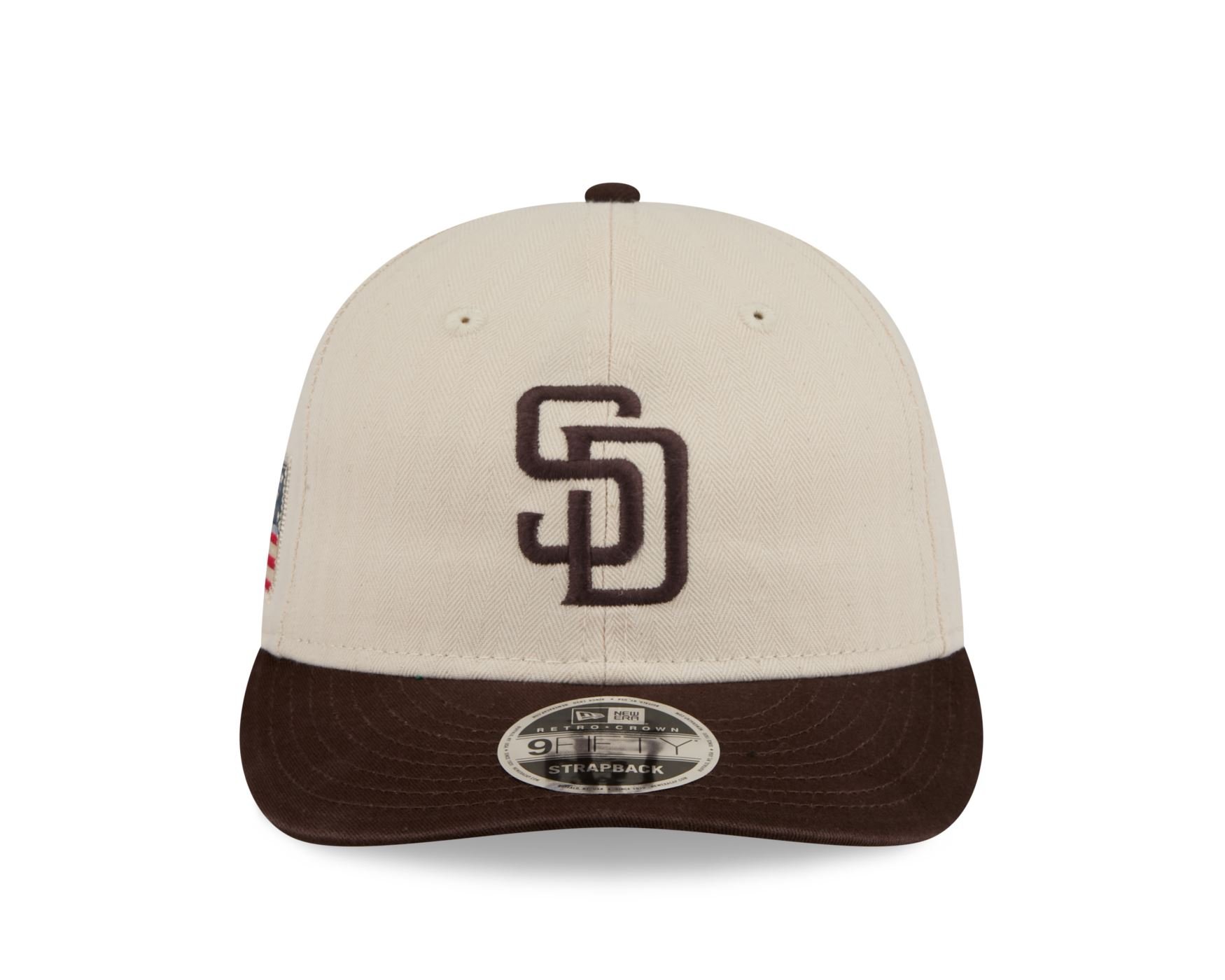 Bone New Era 9FIFTY RETRO CROWN SN San Diego Padres MLB Marrom Marrom 2
