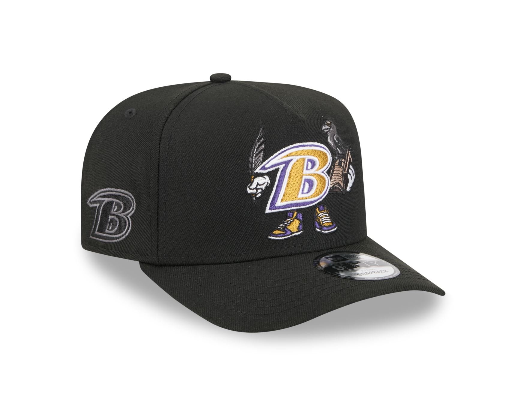 Bone New Era 9FIFTY A-FRAME Baltimore Ravens NFL Preto