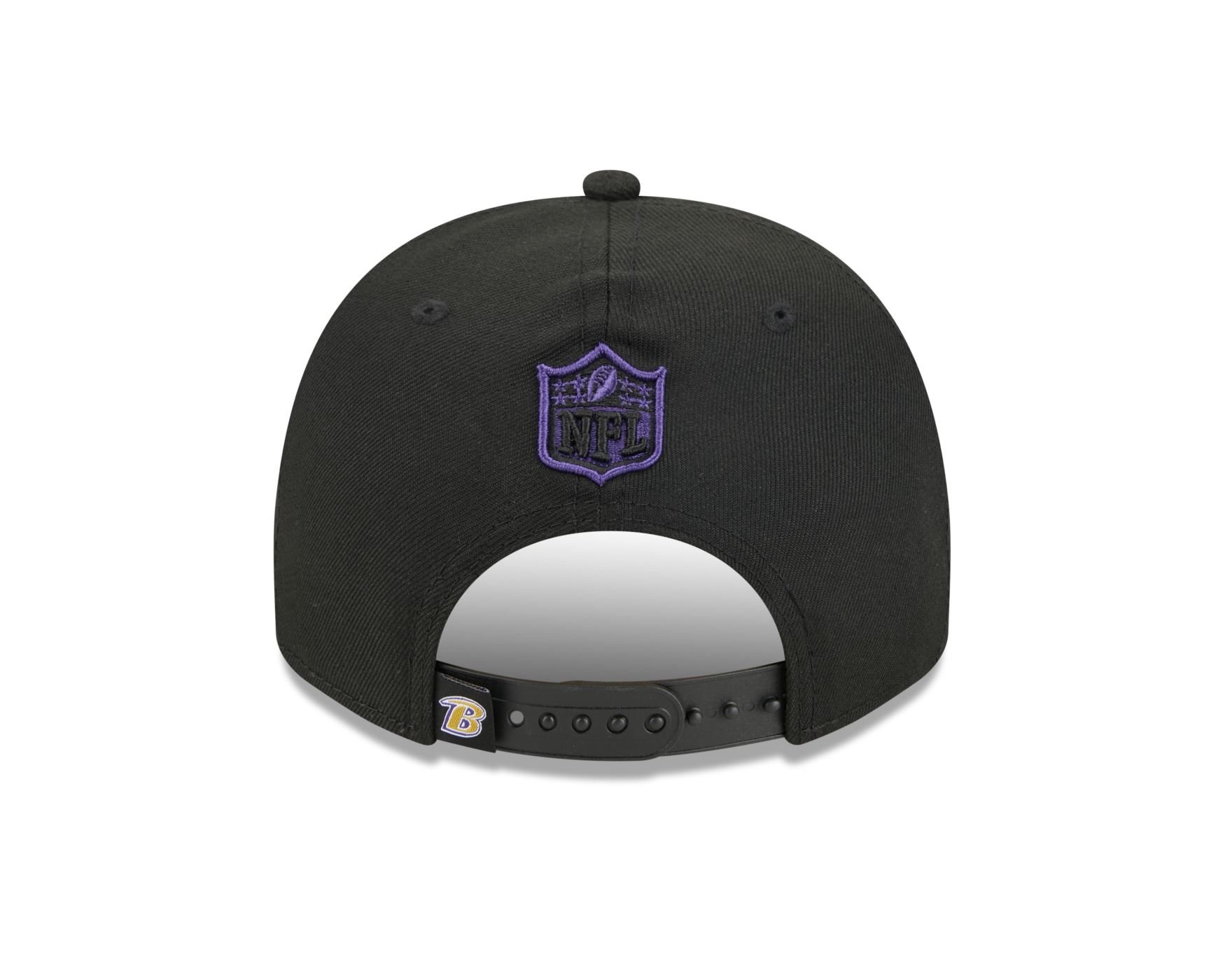 Bone New Era 9FIFTY A-FRAME Baltimore Ravens NFL Preto Preto 4