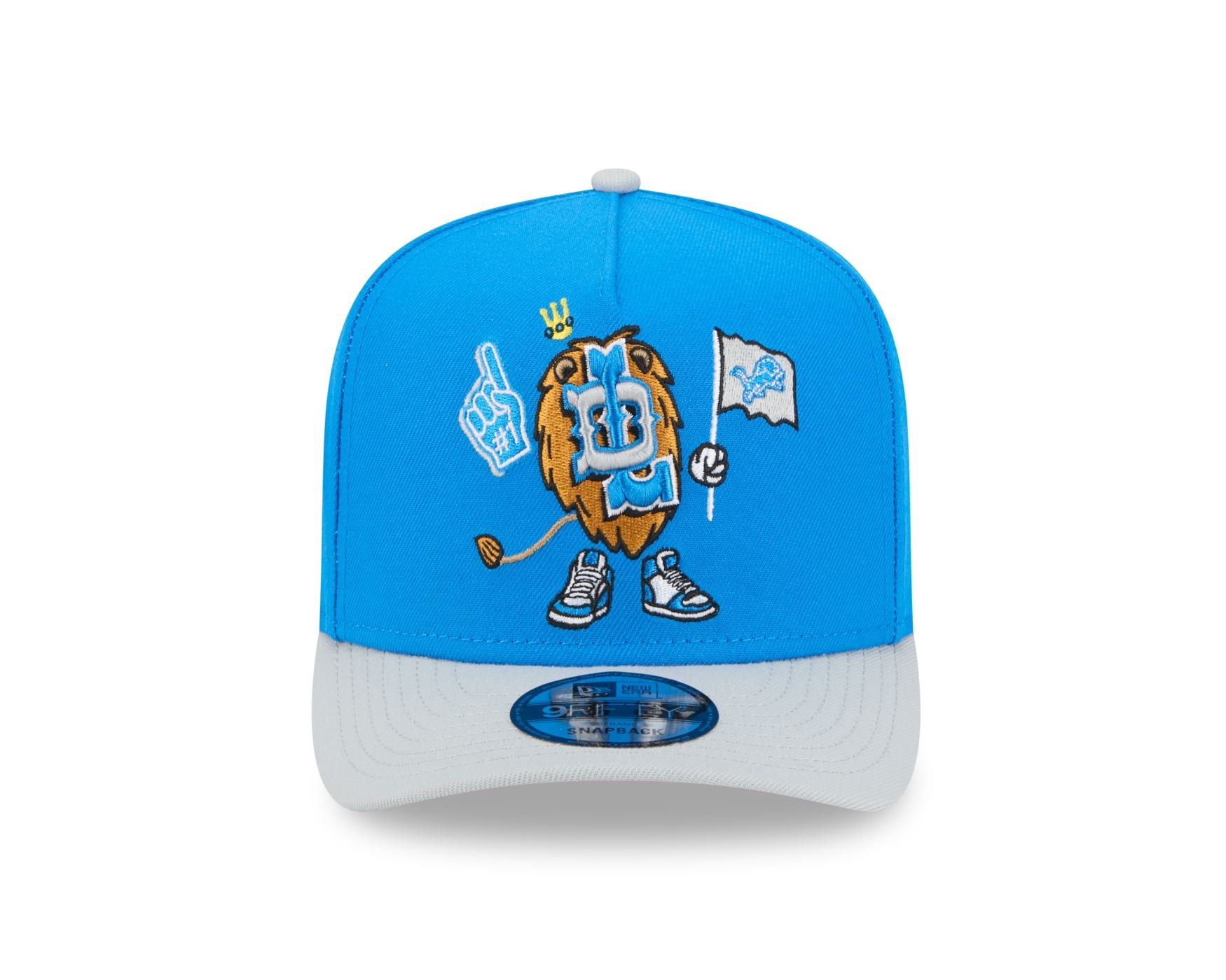 Bone New Era 9FIFTY A-FRAME Detroit Lions NFL Azul Azul 2