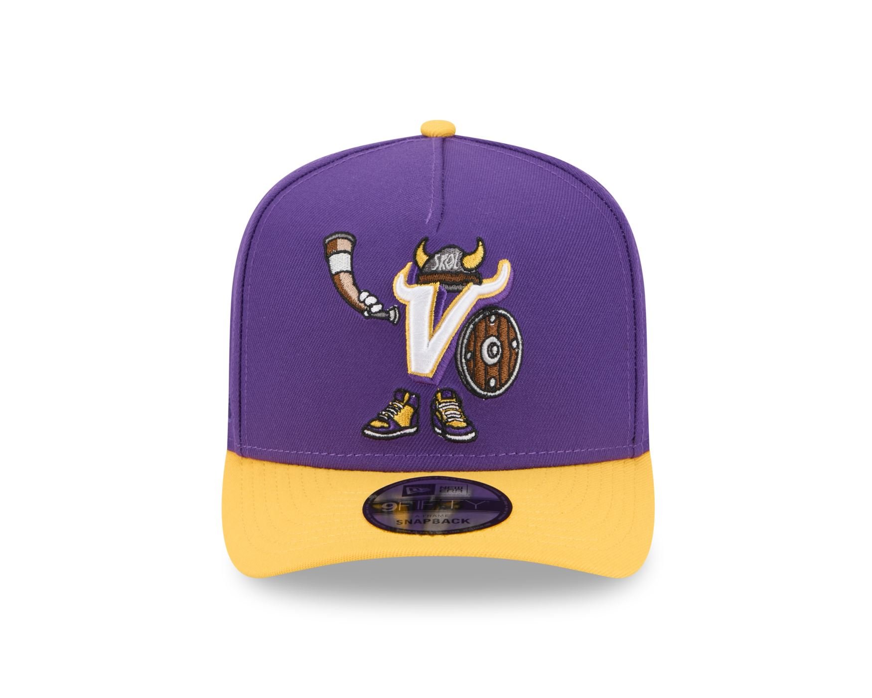 Bone New Era 9FIFTY A-FRAME Minnesota Vikings NFL Roxo Roxo/Amarelo 2