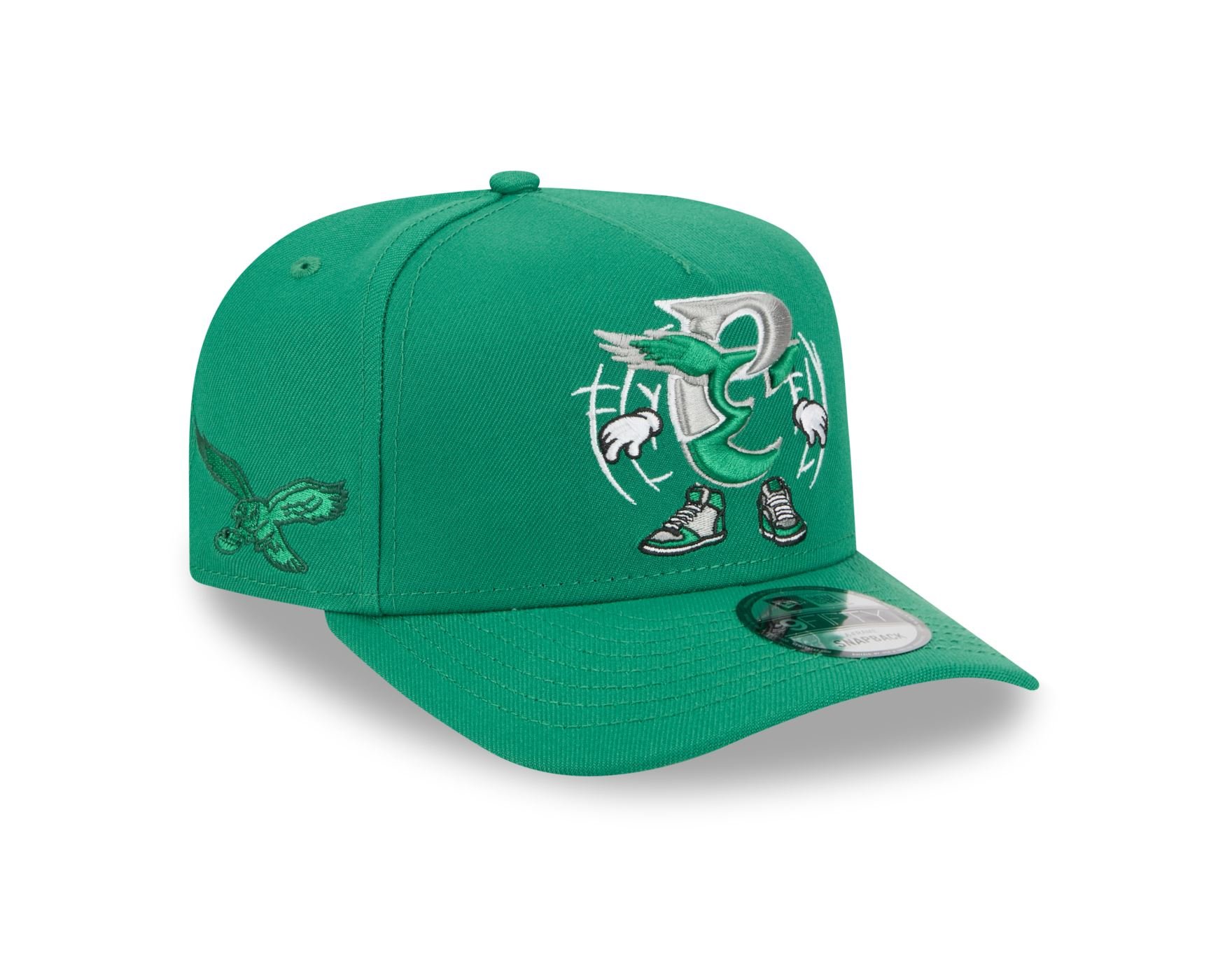 Bone New Era 9FIFTY A-FRAME Philadelphia Eagles NFL Verde Verde 3