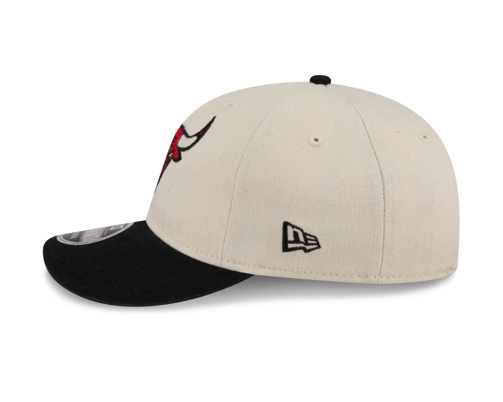 Bone New Era 9FIFTY RETRO CROWN SN Chicago Bulls NBA Preto Bege/Preto 7