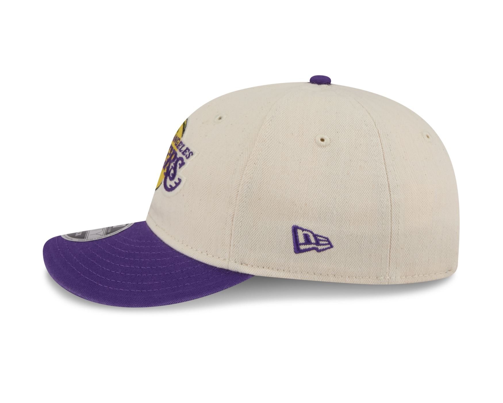 Bone New Era 9FIFTY RETRO CROWN SN Los Angeles Lakers NBA Roxo Bege/Roxo 7