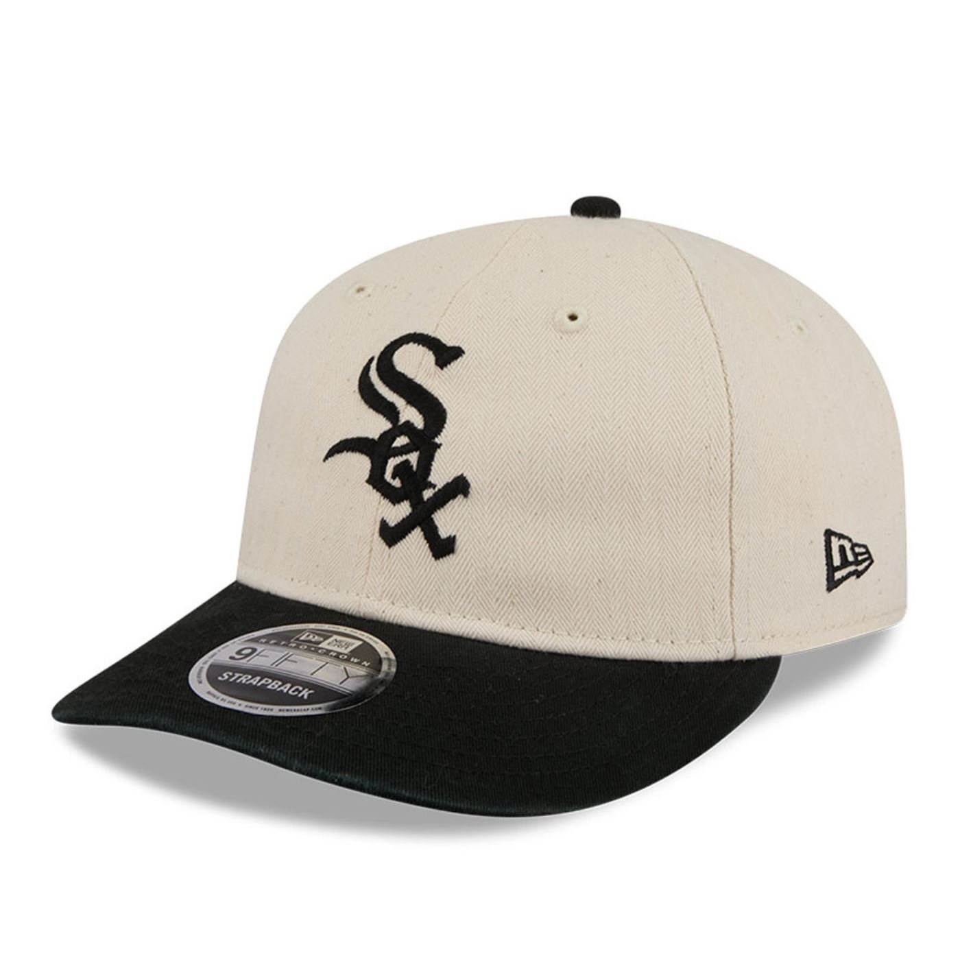 Bone New Era 9FIFTY RETRO CROWN SN Chicago White Sox MLB Preto