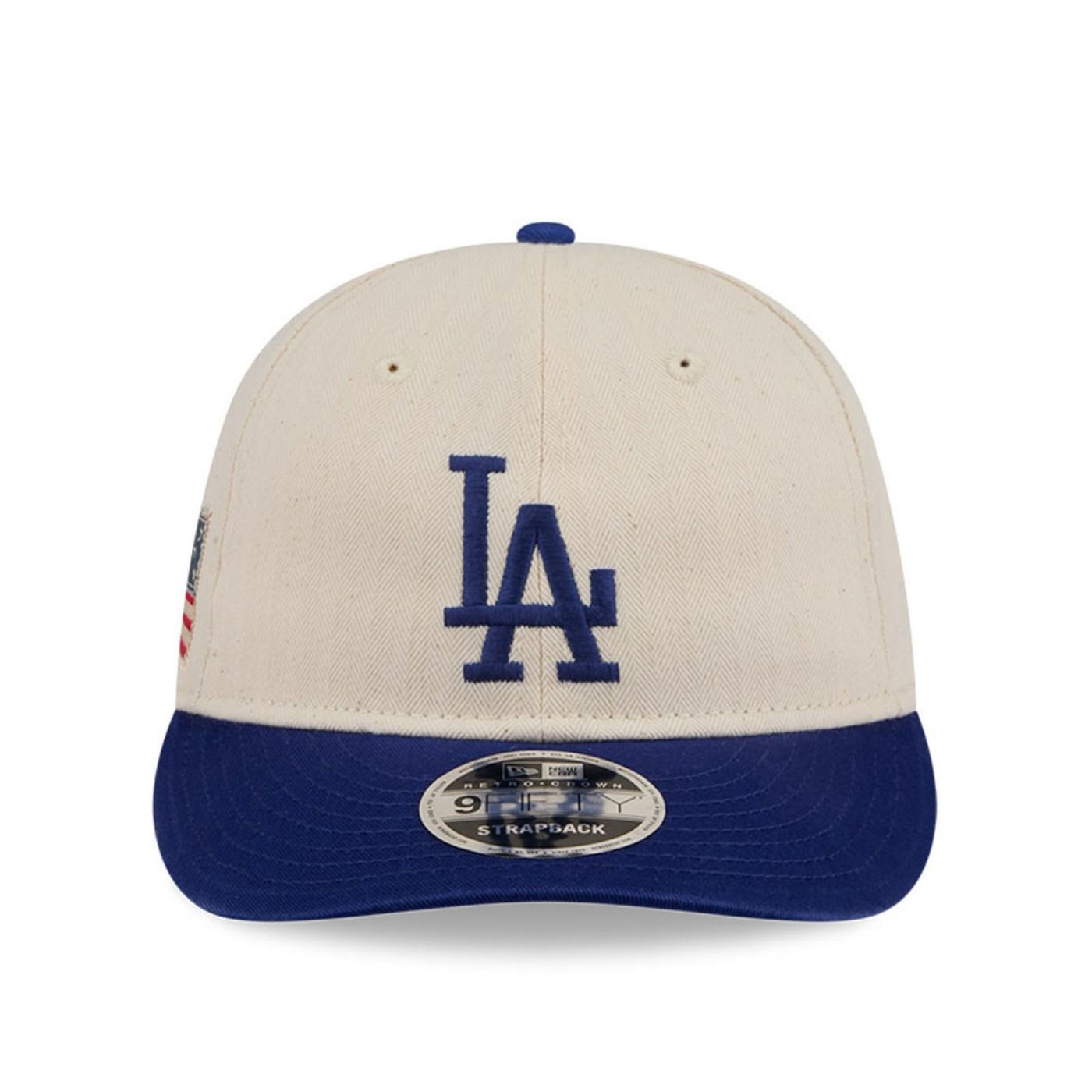 Bone New Era 9FIFTY RETRO CROWN SN Los Angeles Dodgers MLB Azul Bege/Azul 2