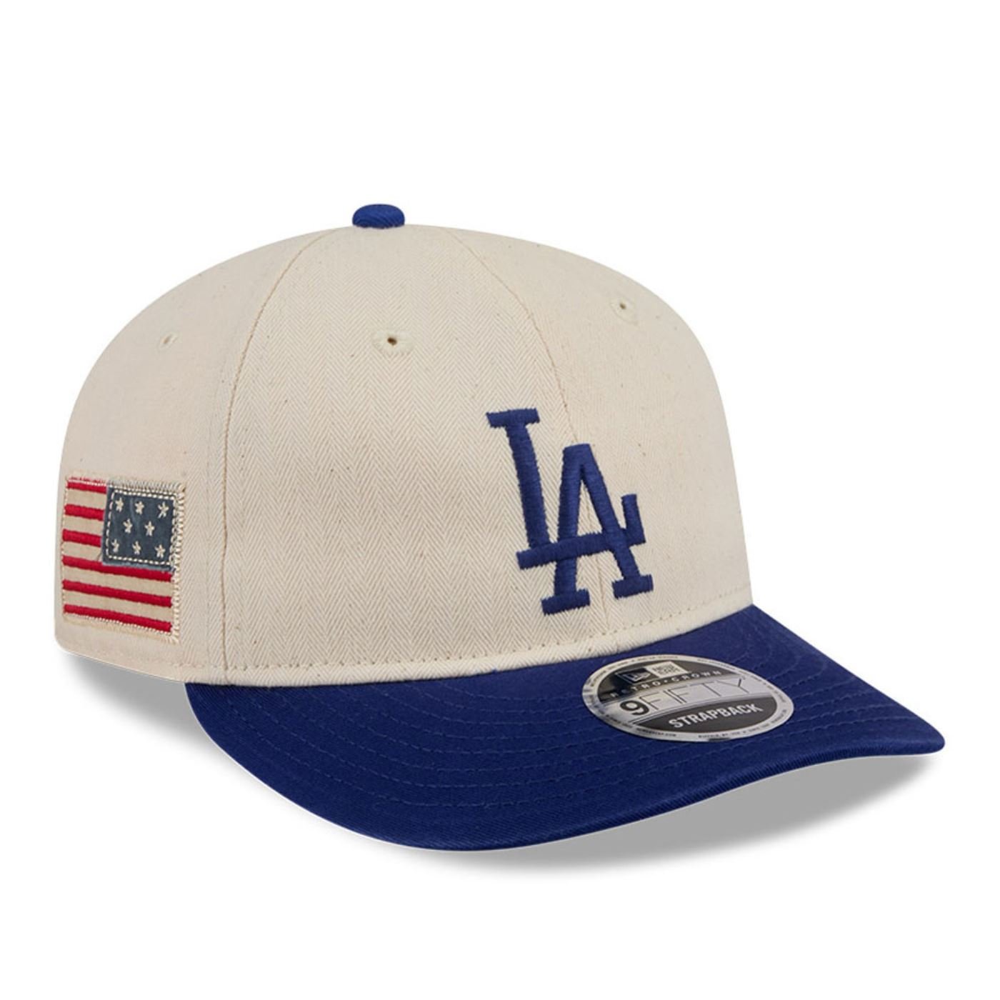 Bone New Era 9FIFTY RETRO CROWN SN Los Angeles Dodgers MLB Azul Bege/Azul 3