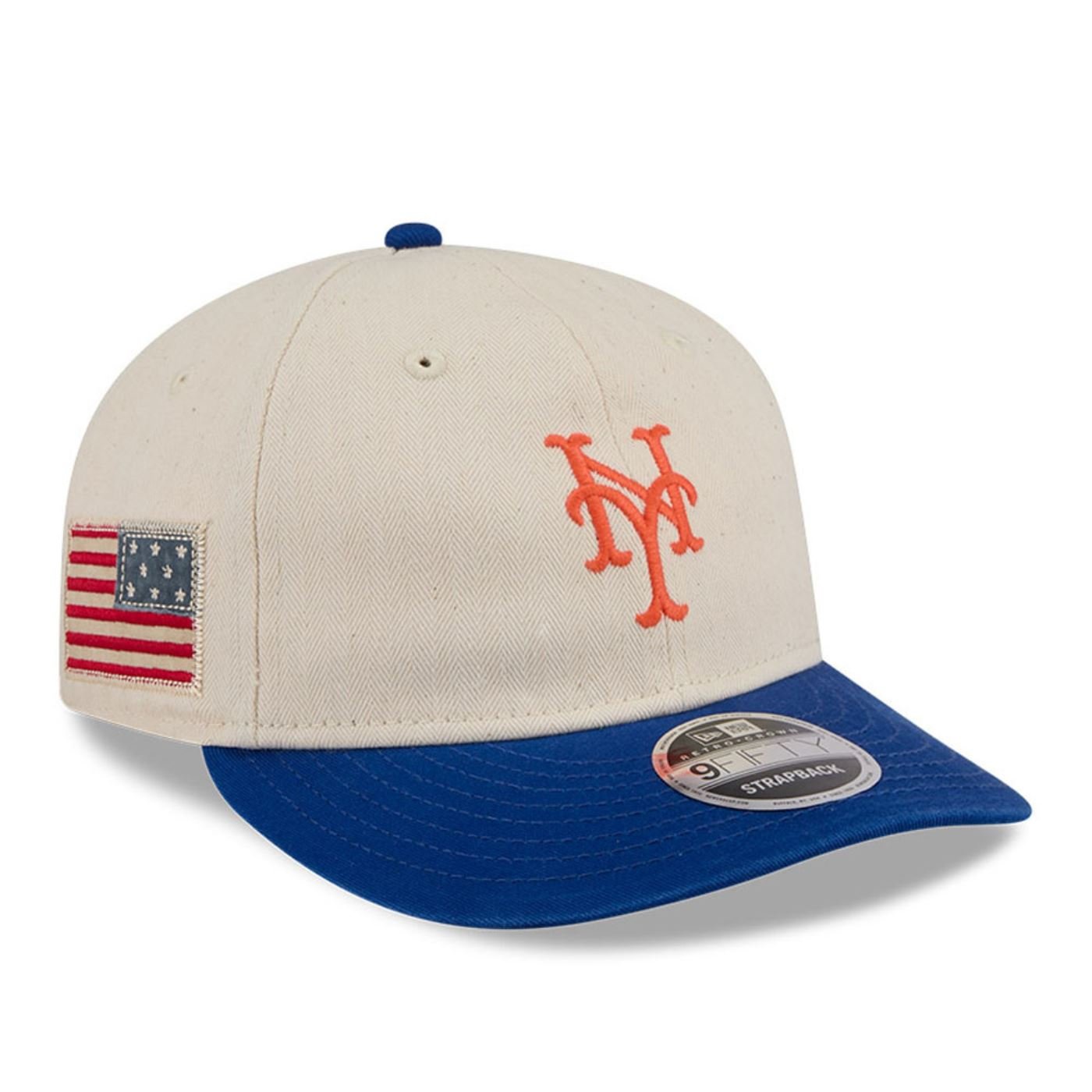 Bone New Era 9FIFTY RETRO CROWN SN New York Mets MLB Azul Bege/Azul 3