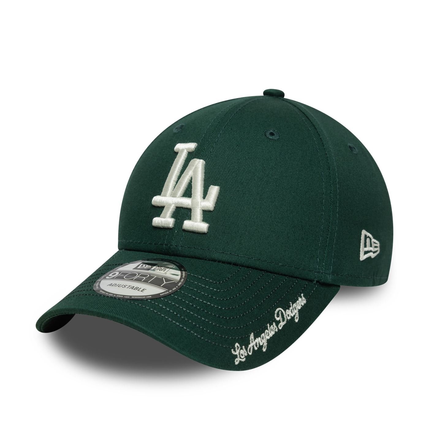 Bone New Era  9FORTY Los Angeles Dodgers MLB Verde
