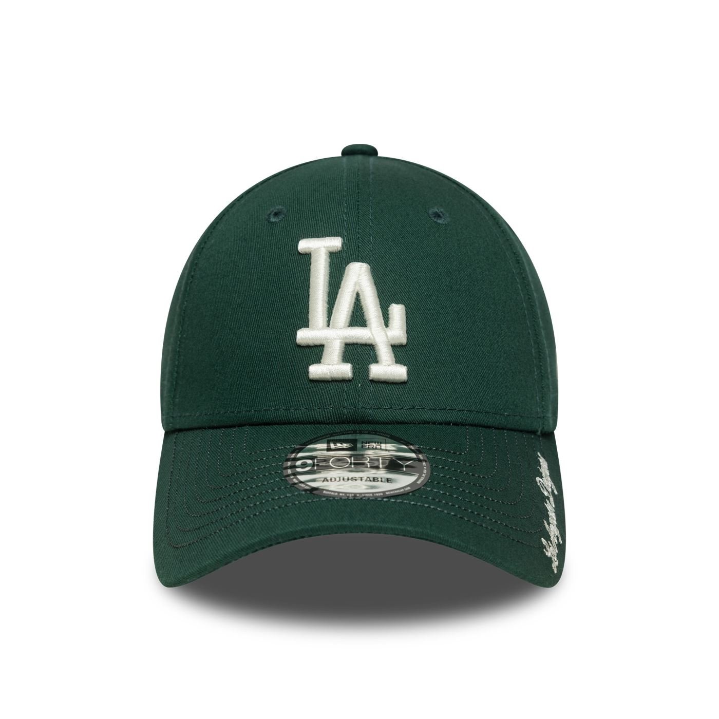Bone New Era  9FORTY Los Angeles Dodgers MLB Verde Verde 2