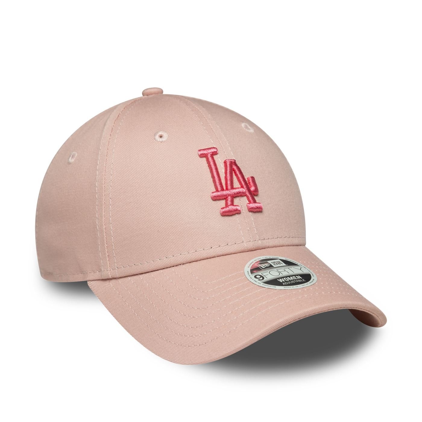 Bone New Era  9FORTY Los Angeles Dodgers MLB Rosa Rosa 3