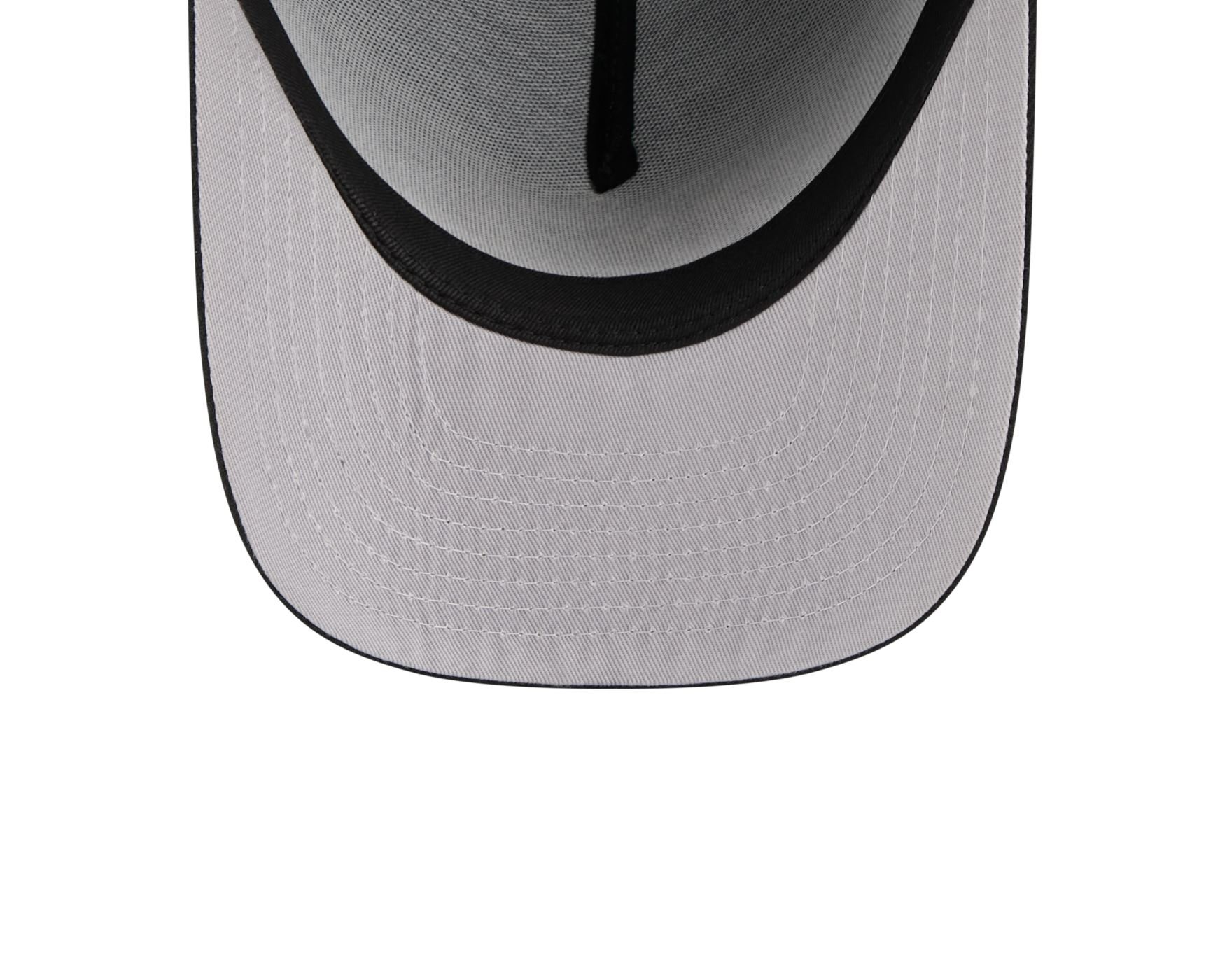 Bone New Era 9FIFTY A-FRAME Brooklyn Nets NBA Preto Preto 6