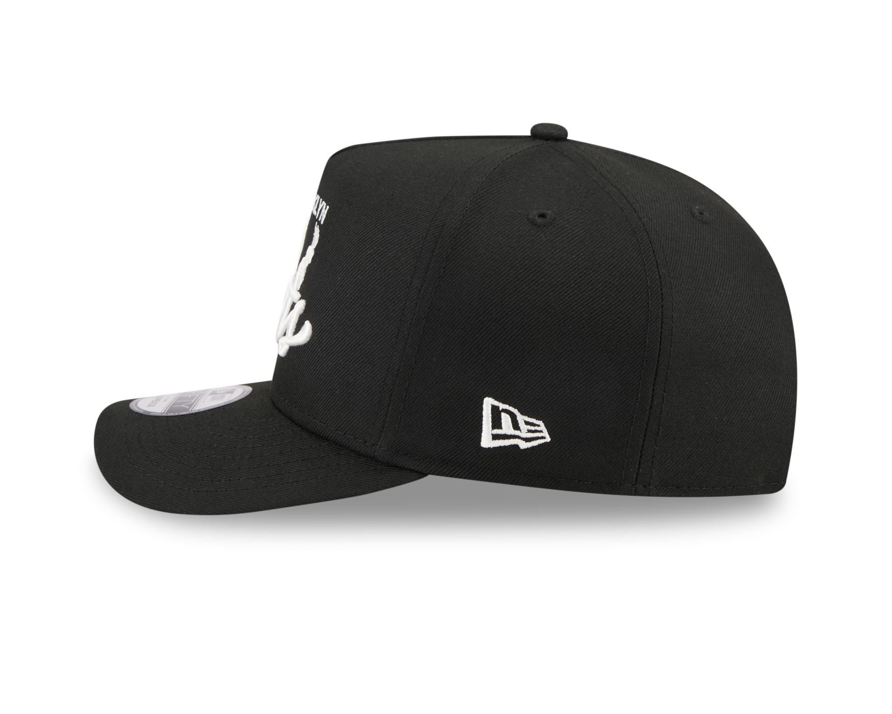 Bone New Era 9FIFTY A-FRAME Brooklyn Nets NBA Preto Preto 7