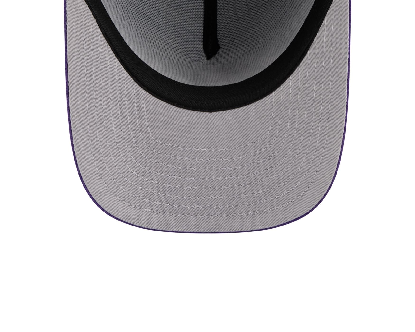 Bone New Era 9FIFTY A-FRAME Los Angeles Lakers NBA Roxo Roxo 6