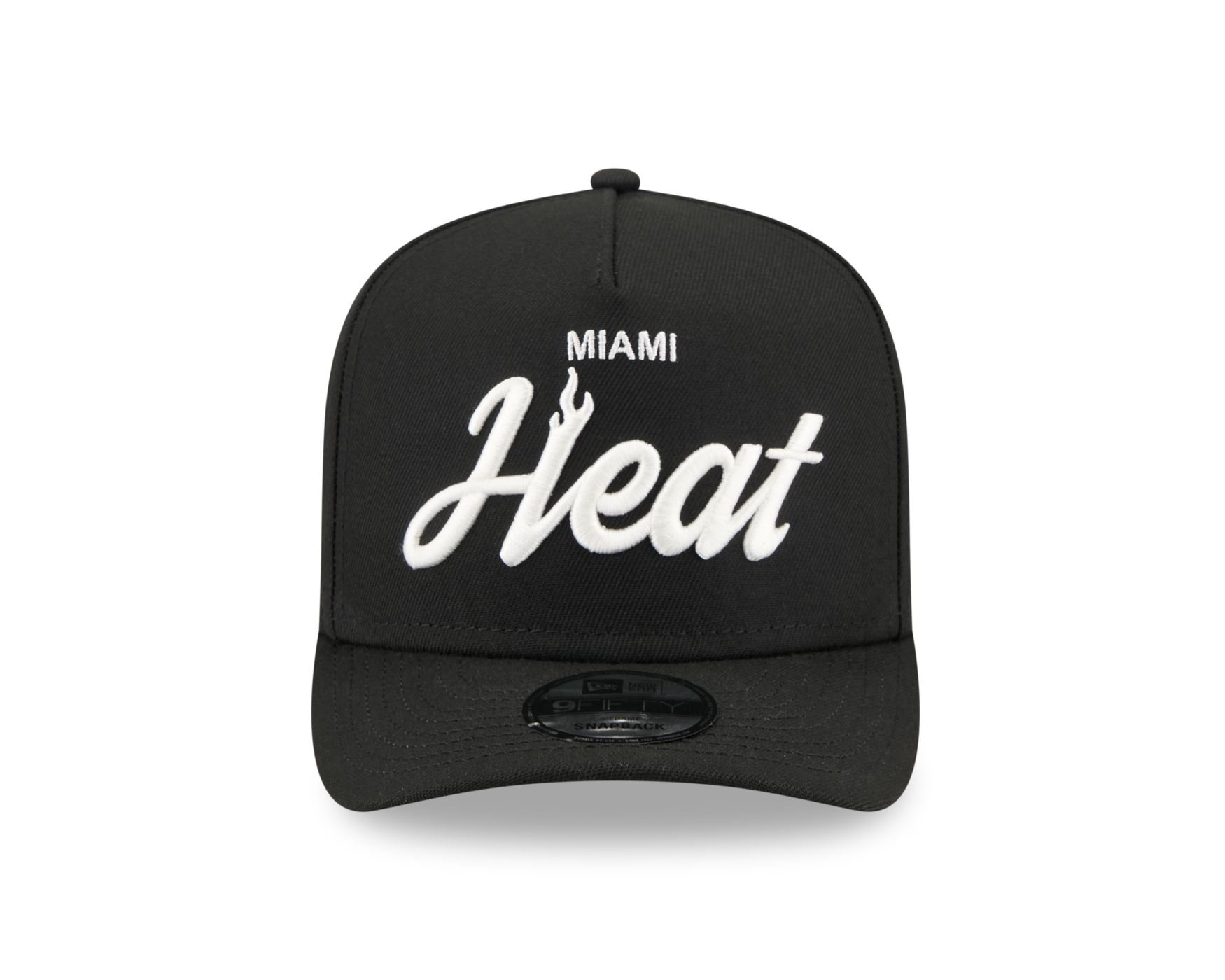 Bone New Era 9FIFTY A-FRAME Miami Heat NBA Preto Preto 2