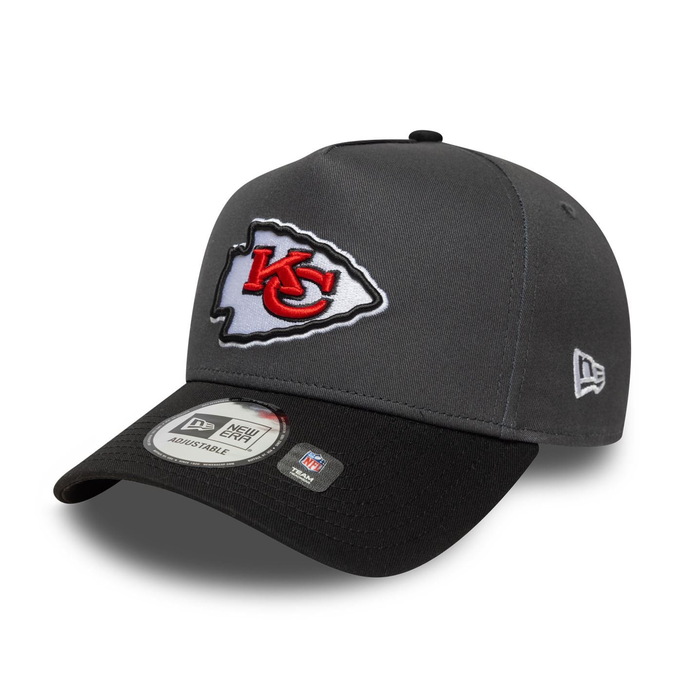 Bone New Era  9FORTY A-Frame Kansas City Chiefs NFL Cinza
