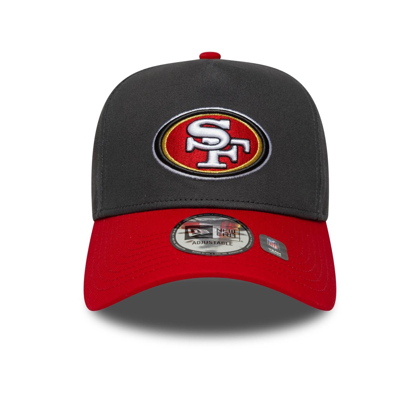 Bone New Era  9FORTY A-Frame San Francisco 49ers NFL Cinza Cinza/Vermelho 2