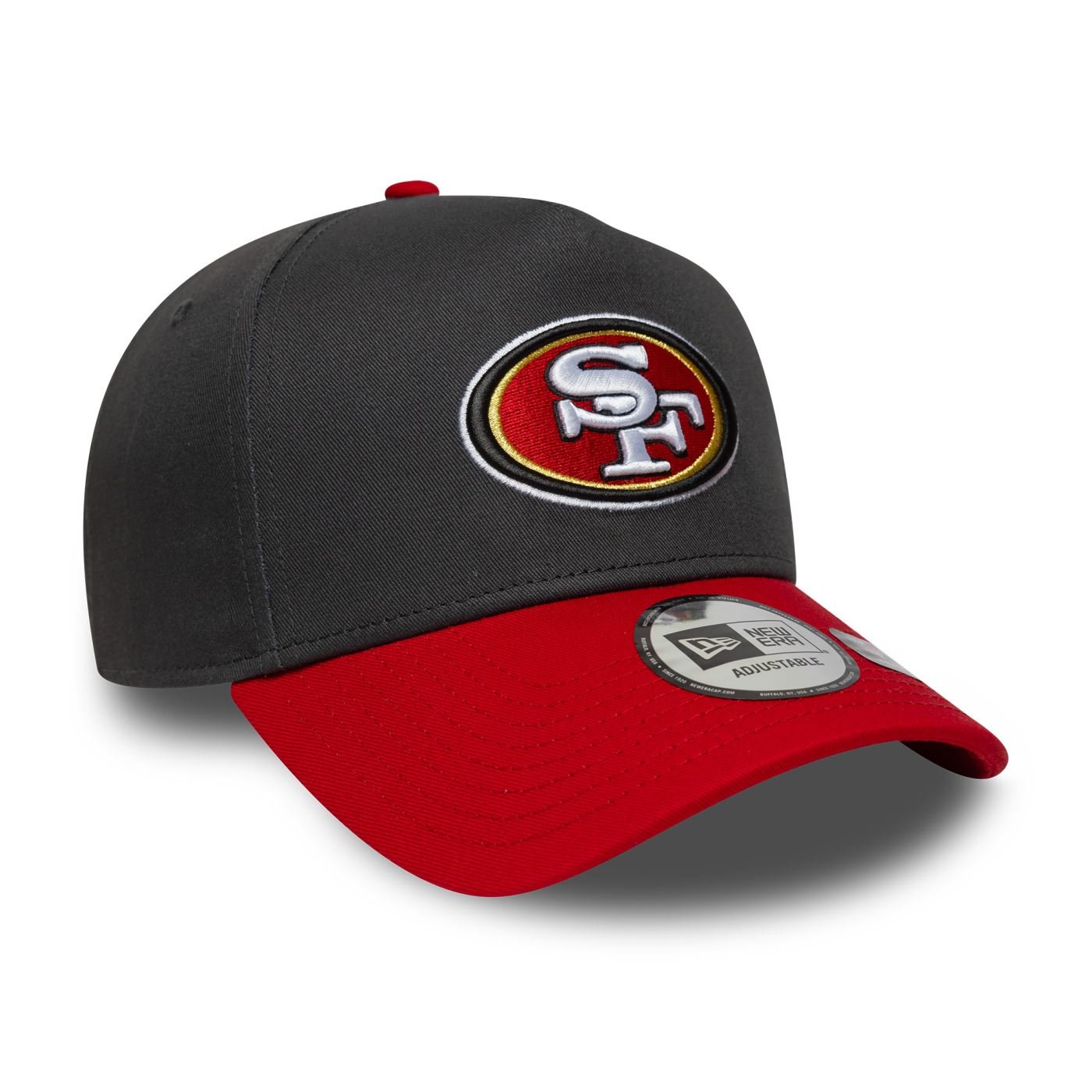 Bone New Era  9FORTY A-Frame San Francisco 49ers NFL Cinza Cinza/Vermelho 3