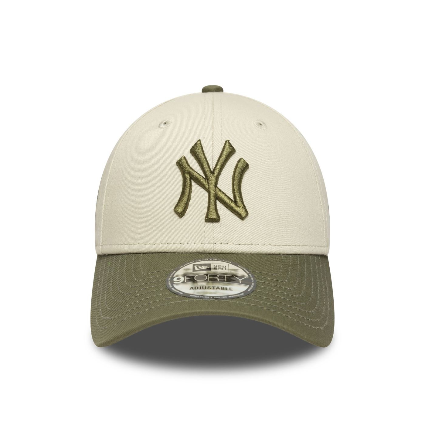 Bone New Era  9FORTY New York Yankees MLB Bege Bege/Verde 2