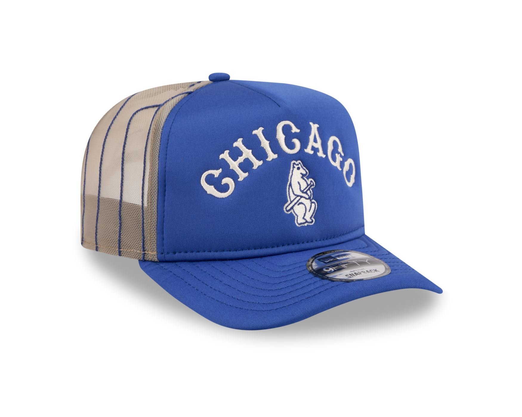 Bone New Era 9FORTY A-FRAME SNAPBACK Chicago Cubs MLB Azul Azul 3