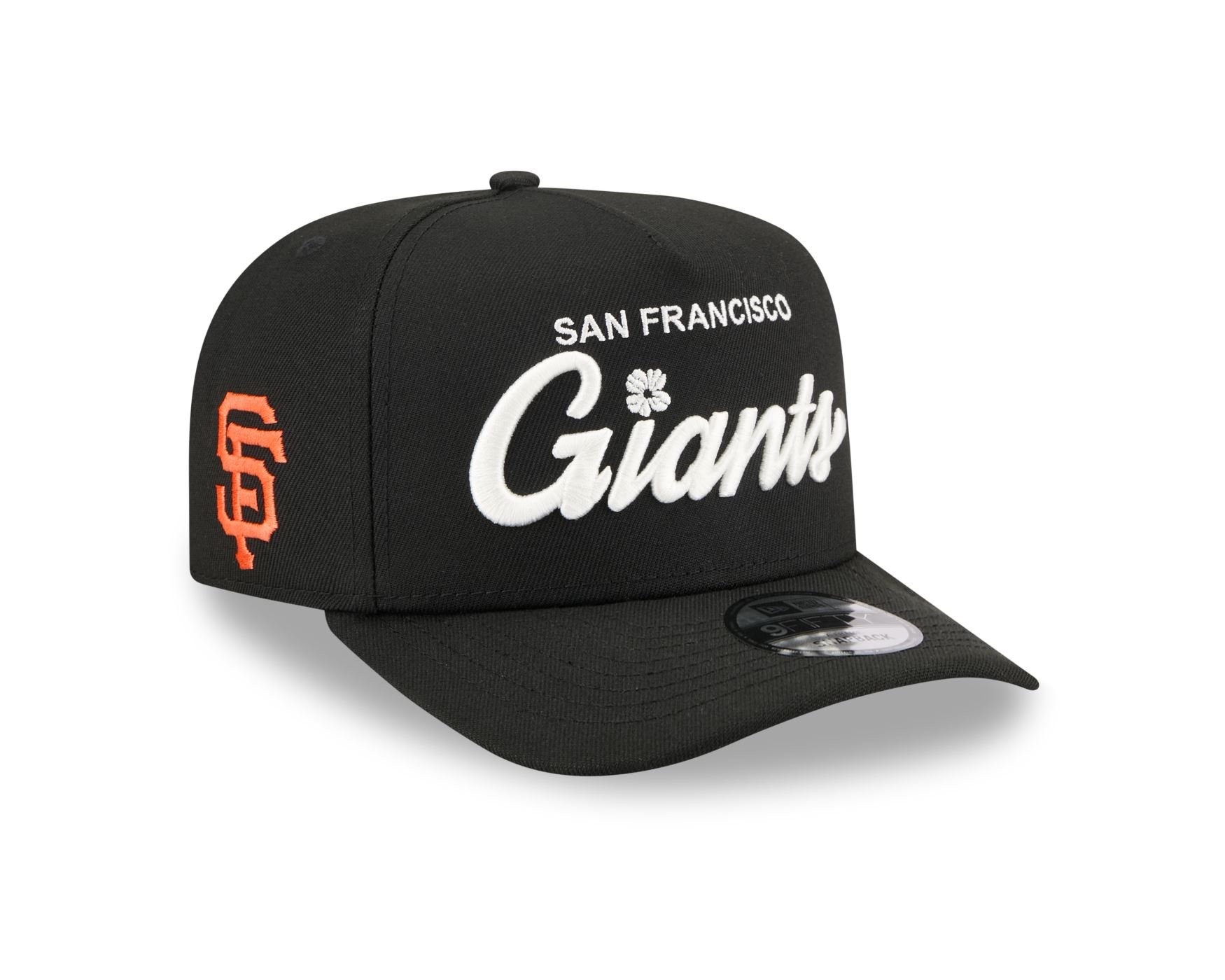 Bone New Era 9FIFTY A-FRAME San Francisco Giants MLB Preto Preto 3