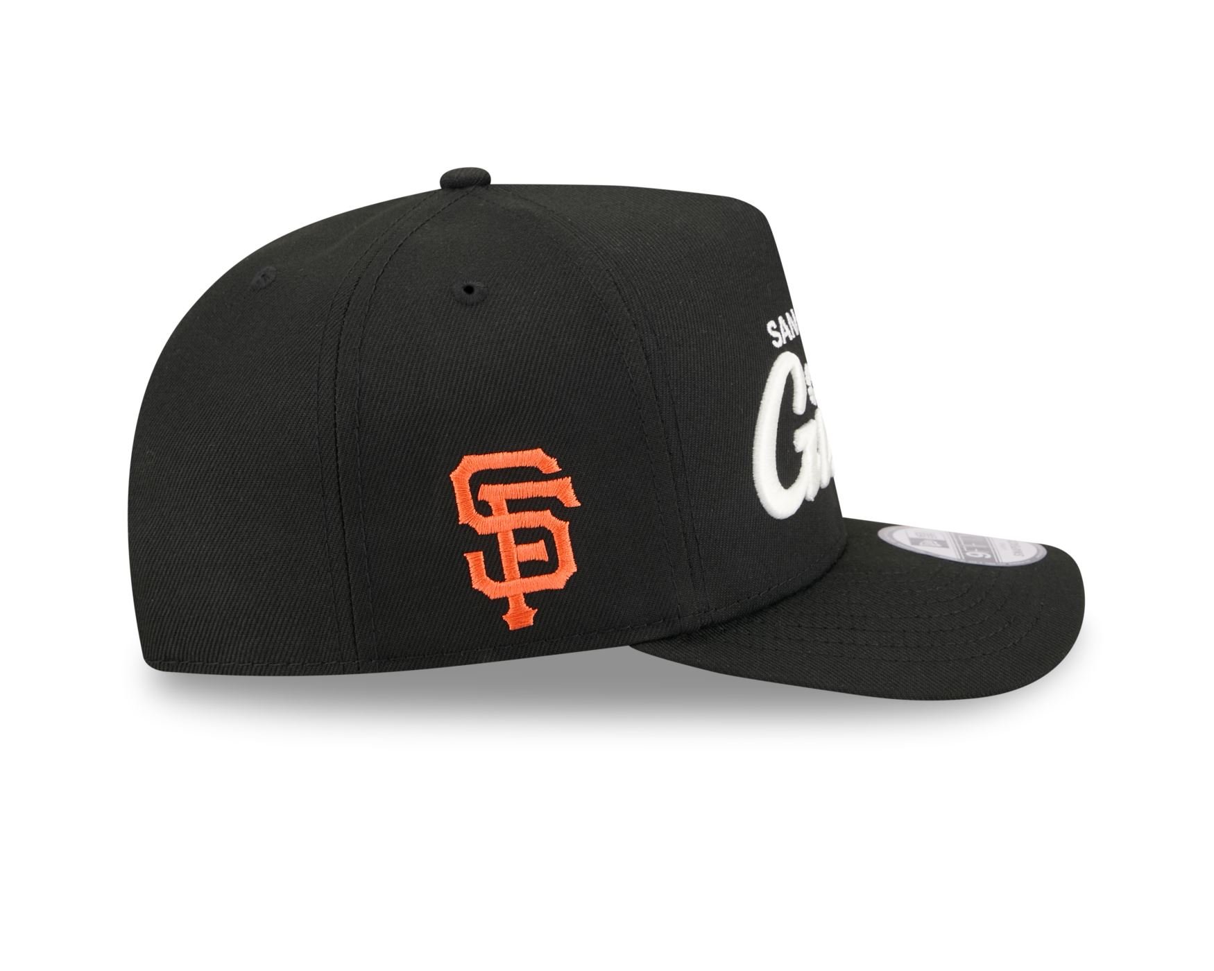 Bone New Era 9FIFTY A-FRAME San Francisco Giants MLB Preto Preto 4