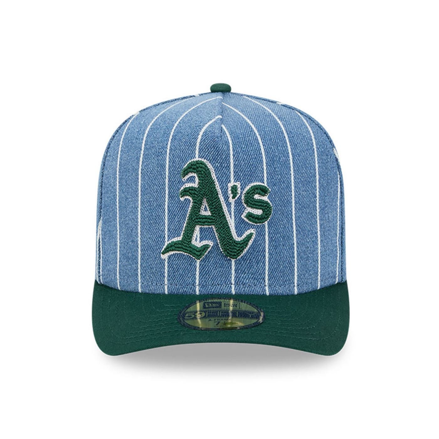 Bone New Era 59FIFTY A-FRAME Oakland Athletics MLB Verde Verde/Azul 2