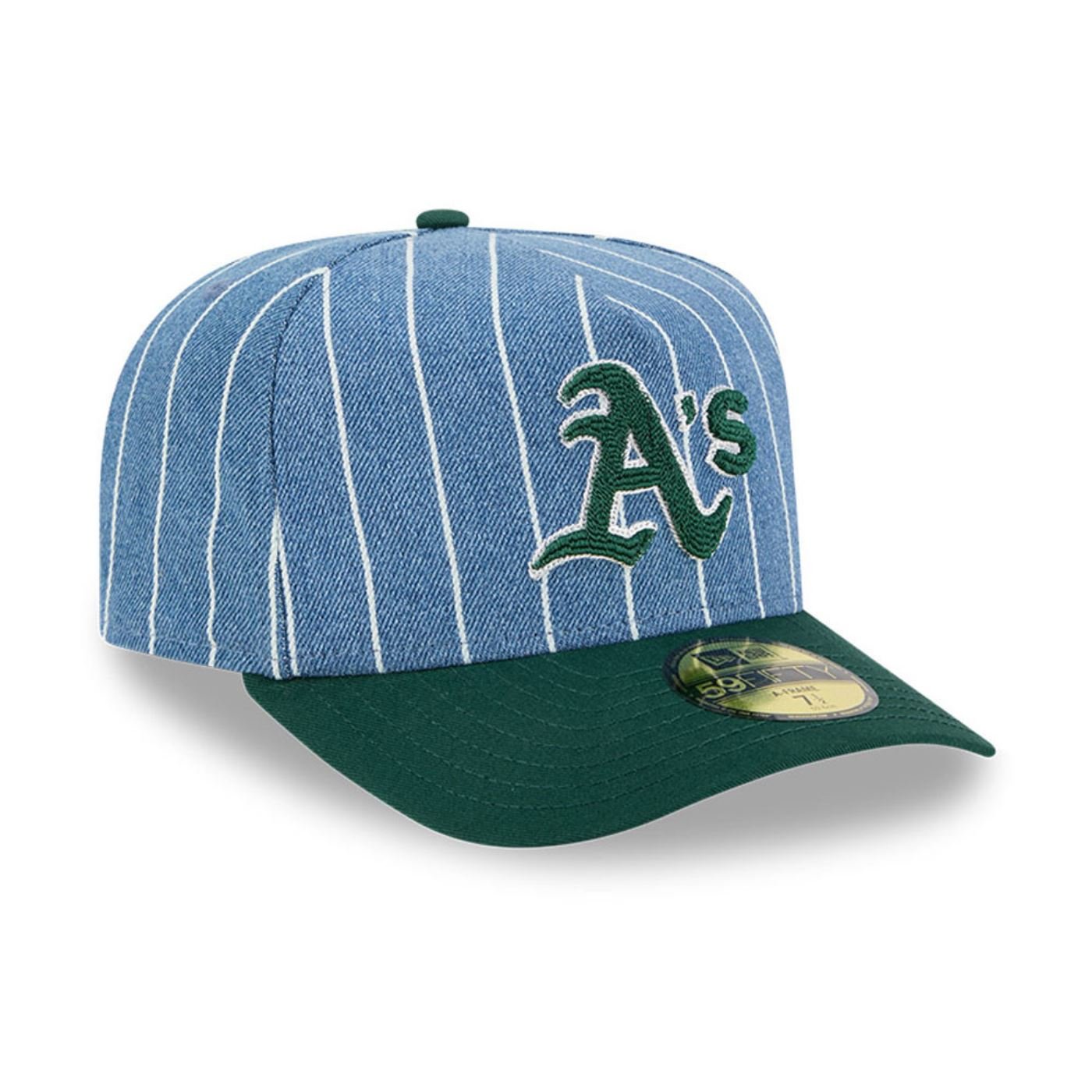 Bone New Era 59FIFTY A-FRAME Oakland Athletics MLB Verde Verde/Azul 3