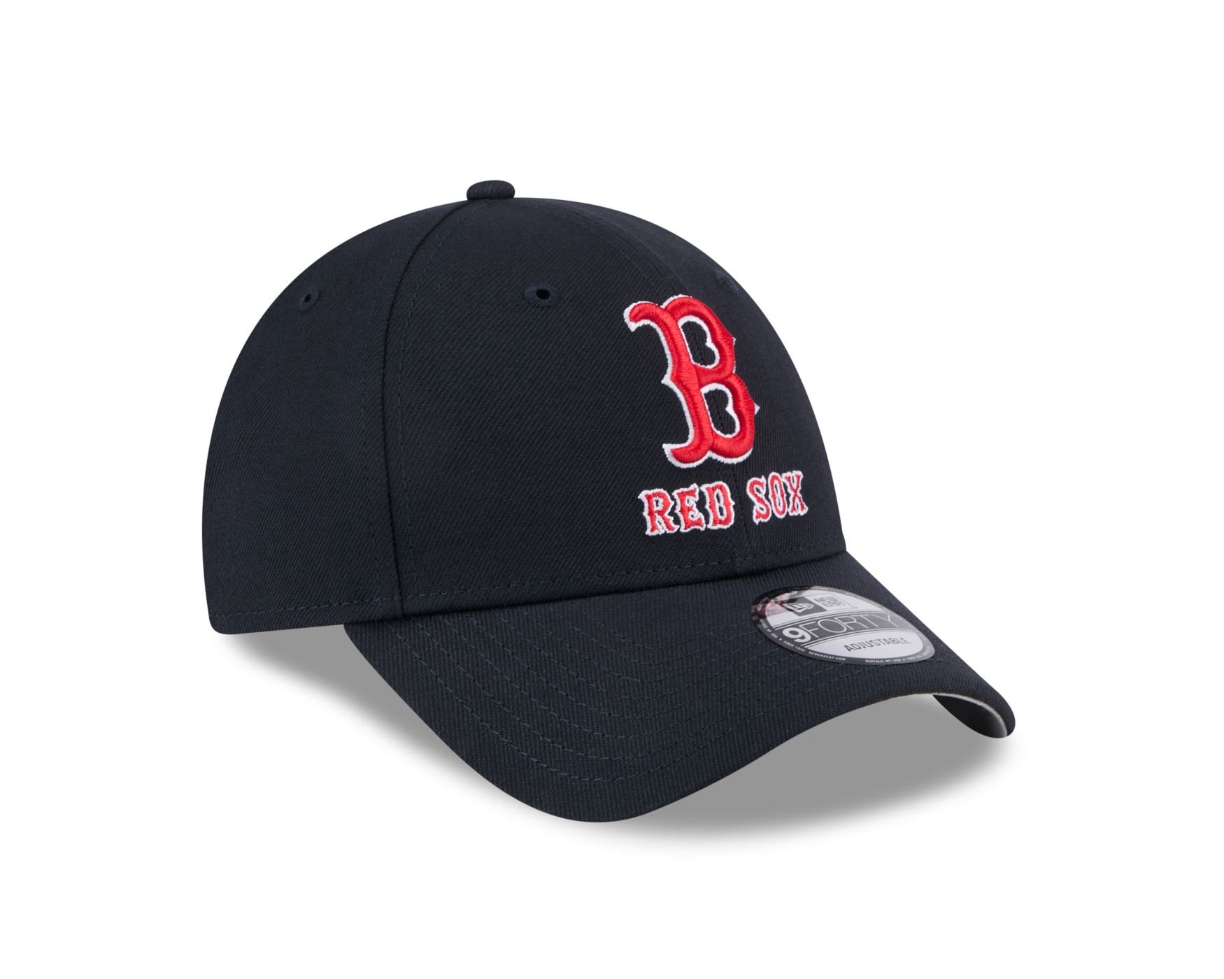 Bone New Era  9FORTY Boston Red Sox MLB Off White Preto 3