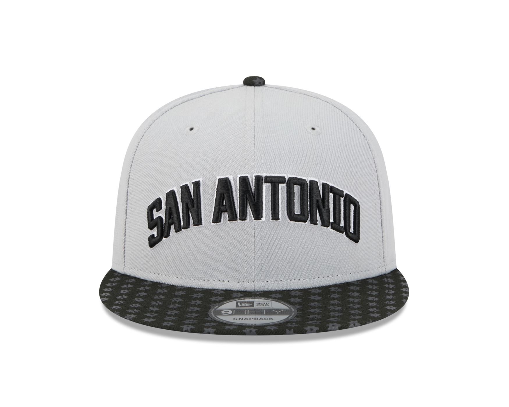 Bone New Era  9FIFTY  San Antonio Spurs NBA Preto Cinza 2