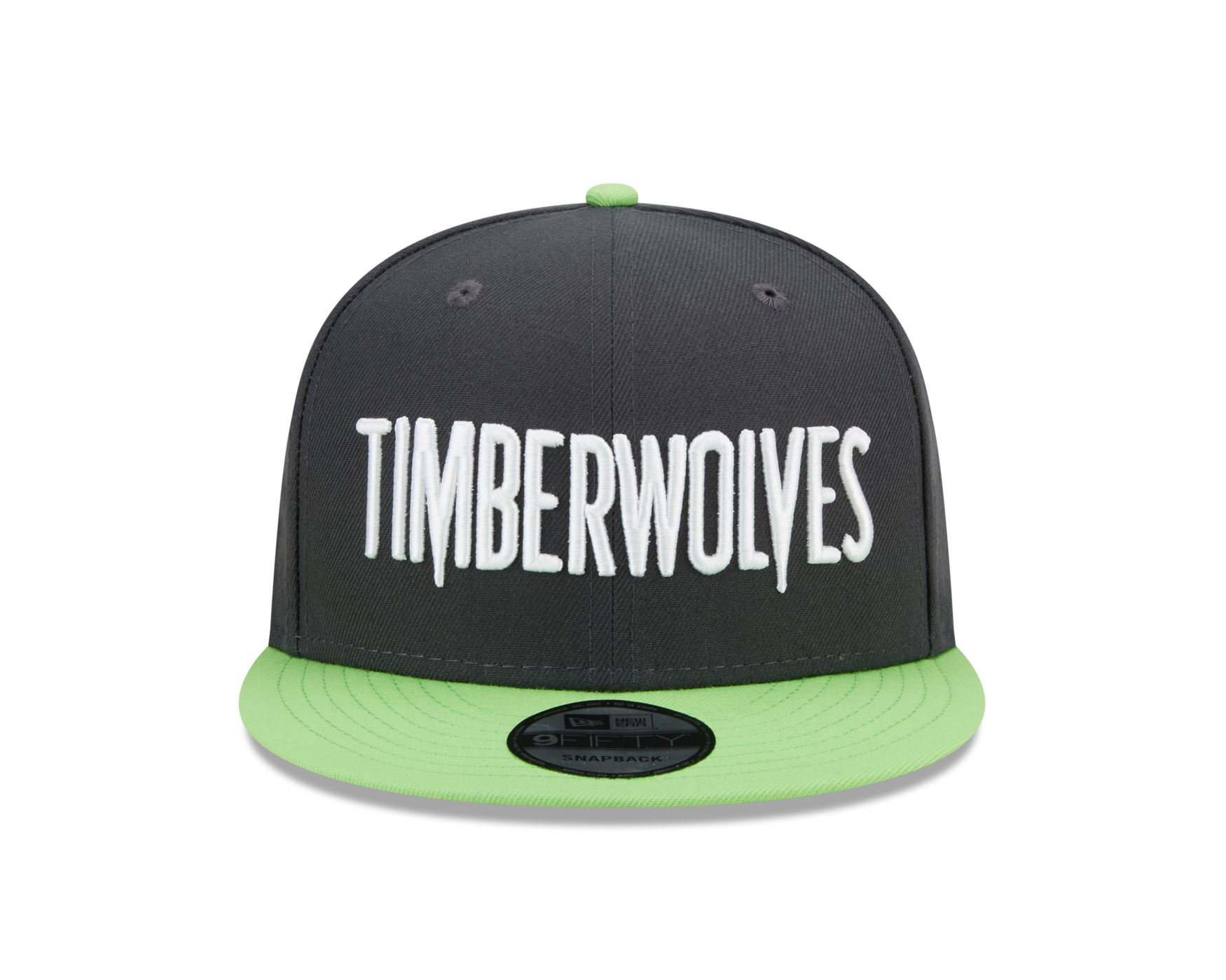 Bone New Era  9FIFTY  Minnesota Timberwolves NBA Chumbo Chumbo/Verde 2