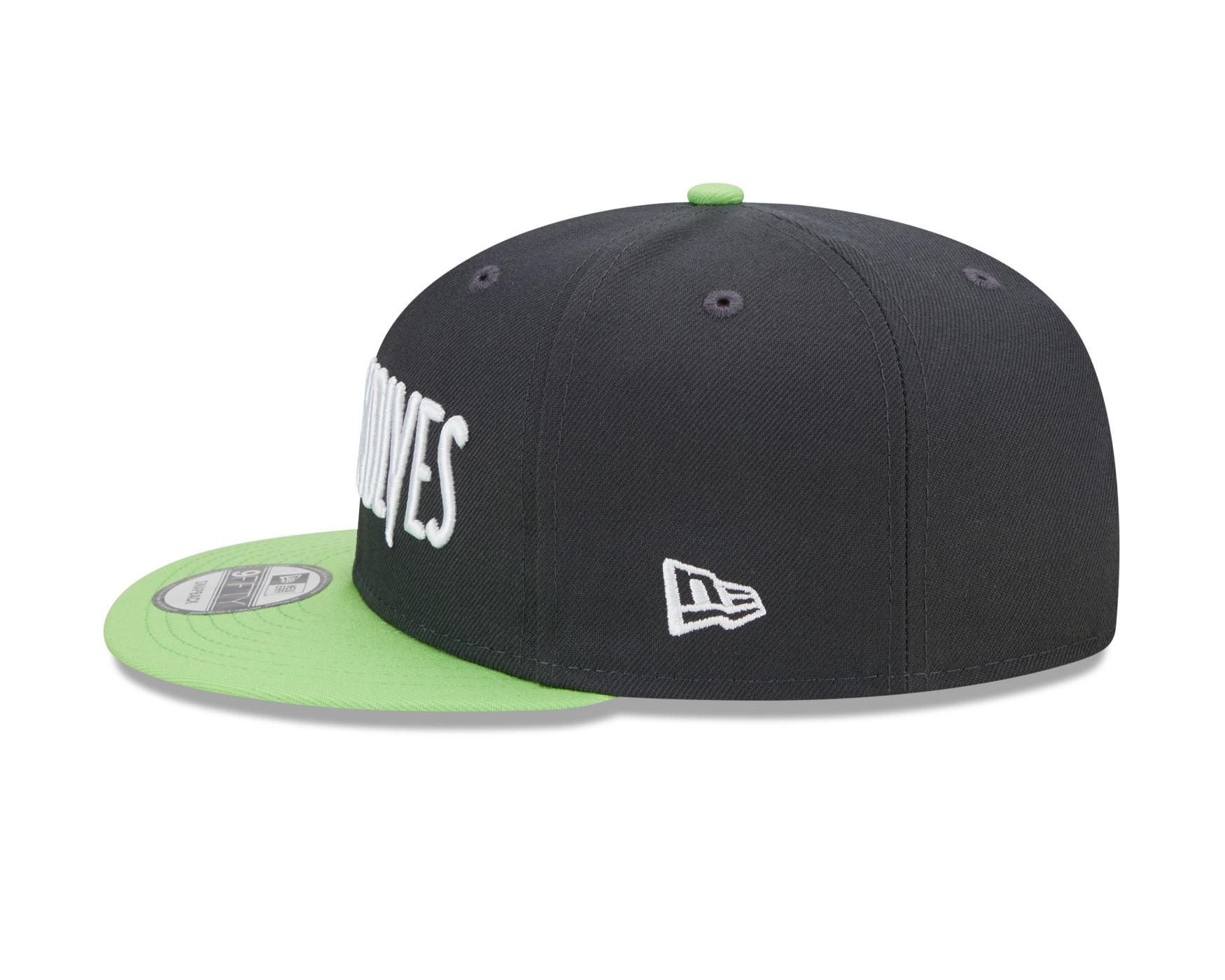 Bone New Era  9FIFTY  Minnesota Timberwolves NBA Chumbo Chumbo/Verde 6